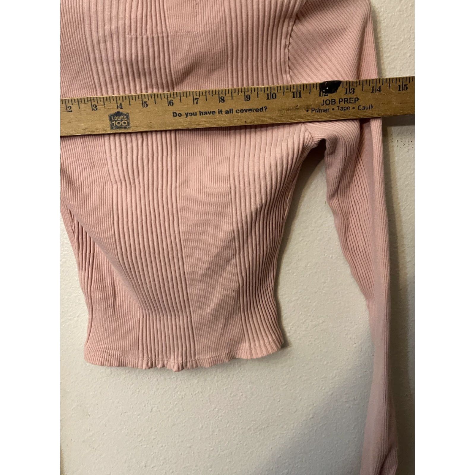 Vintage Aerie Pink Ribbed Cropped Collared Polo Sweater Long Sleeve Top S Womens EUC Size S / US 4 / IT 40 - 5 Thumbnail