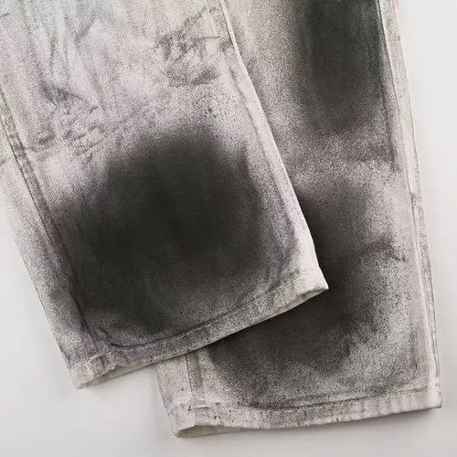 VIBE Vintage jet black tie dye washed dirty jeans Size US 30 / EU 46 - 7 Thumbnail