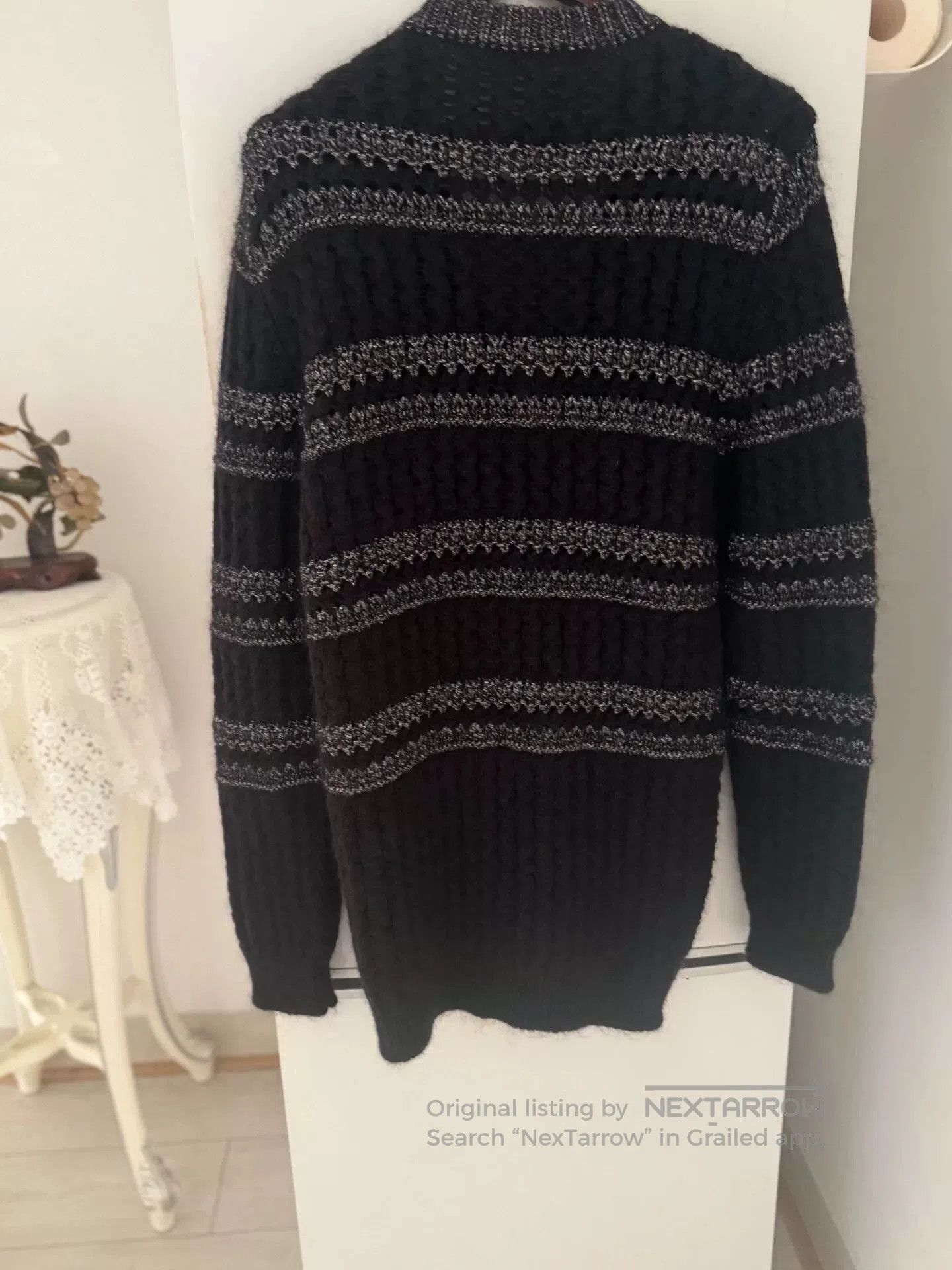 Saint Laurent Paris SAINT LAURENT Striped Cardigan. Size M / US 6-8 / IT 42-44 - 2 Thumbnail