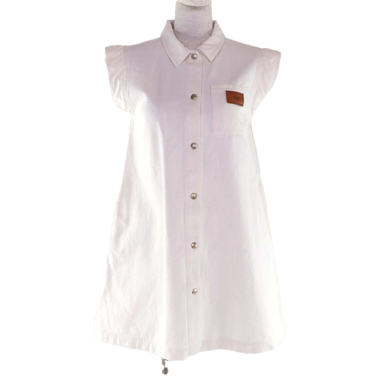 Dior Dior Dior Cotton One Piece Textile Dresses 5WBM12DRSB DUTY FREE for USA Size ONE SIZE - 1 Thumbnail