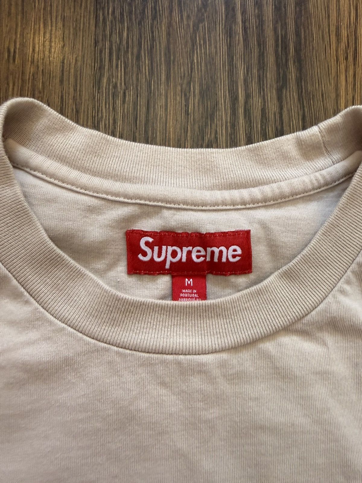 Supreme Supreme Box Logo Tee FW23 Stone Size US M / EU 48-50 / 2 - 4 Thumbnail