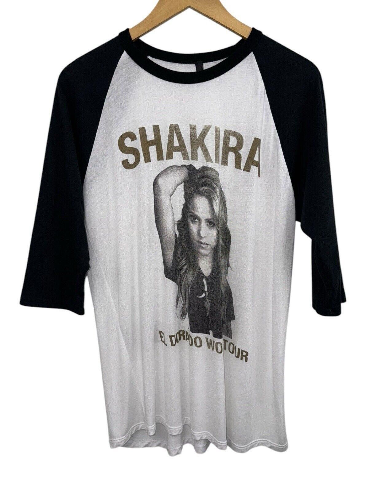 Designer Shakira El Dorado Tour 2018 Concert Raglan Cut Shirt Sz L Size US L / EU 52-54 / 3 - 1 Thumbnail