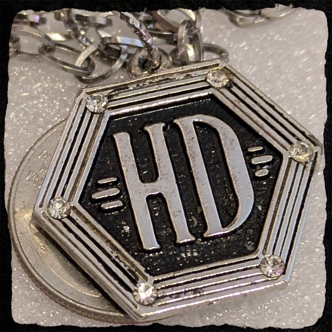 Harley Davidson HARLEY DAVIDSON MOTORCYCLES Hexagon Shaped HD Charm Necklace Size ONE SIZE - 4 Thumbnail