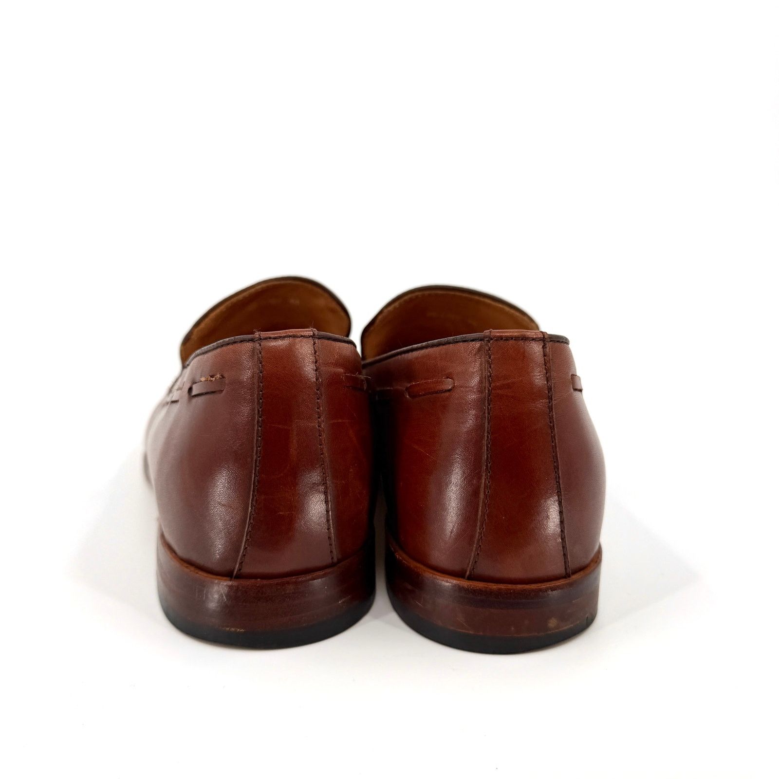 Vintage Elanroman Brown Leather Preppy Tassel Loafers Size US 11 / EU 44 - 5 Thumbnail