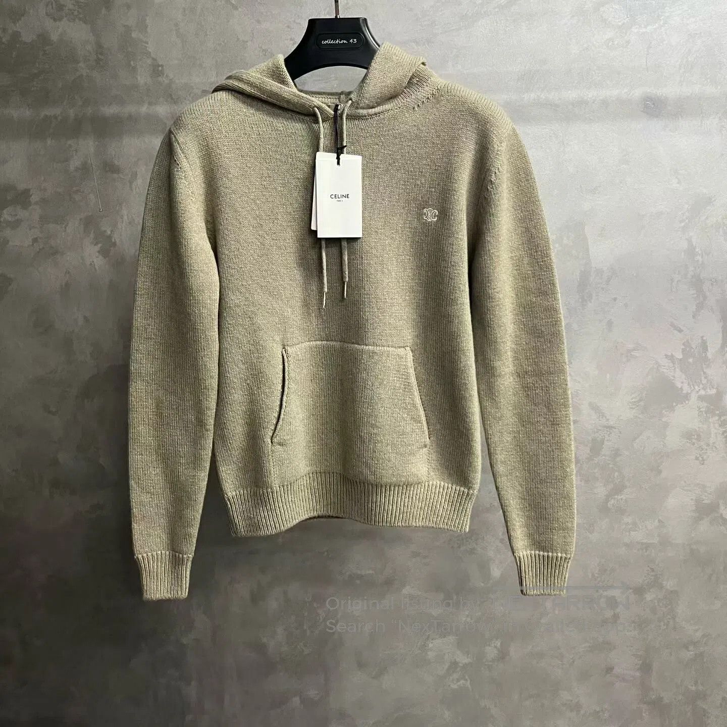 Celine CELINE Logotype letter embroidery casual hooded jacket| Size XS / US 0-2 / IT 36-38 - 1 Thumbnail