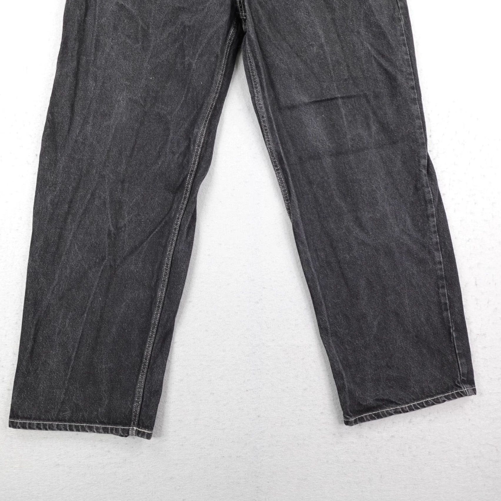 Anchor Blue VINTAGE Anchor Blue Jeans Mens 40x32 Black Denim Baggy Wide Skater 90s Linear 90s? Size US 40 / EU 56 - 3 Thumbnail