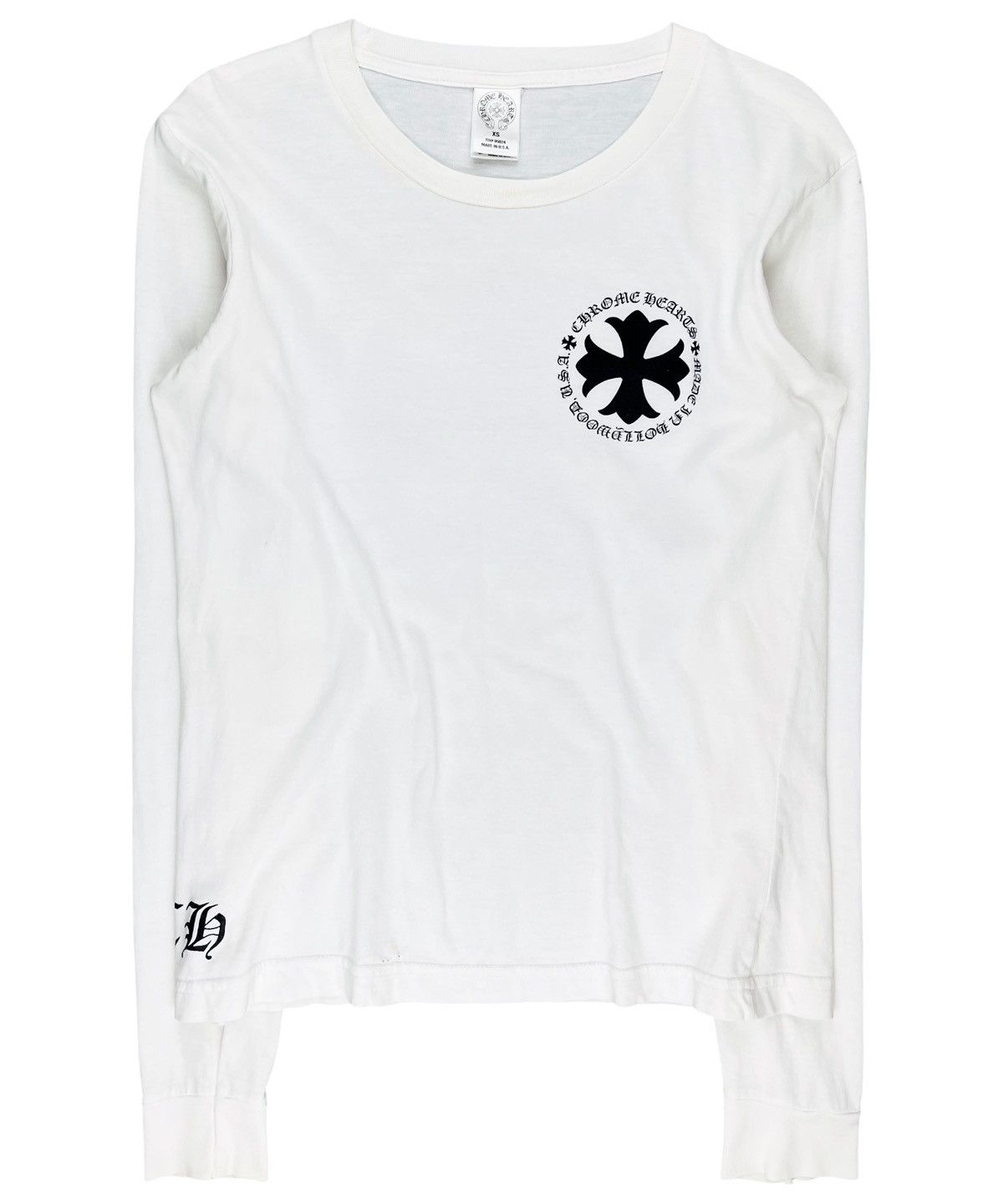 【CHROME HEARTS】Made In Hollywood Plus クロス long Tシャツ Chrome Hearts Made In Hollywood Plus Cross L/S T-shirt Black