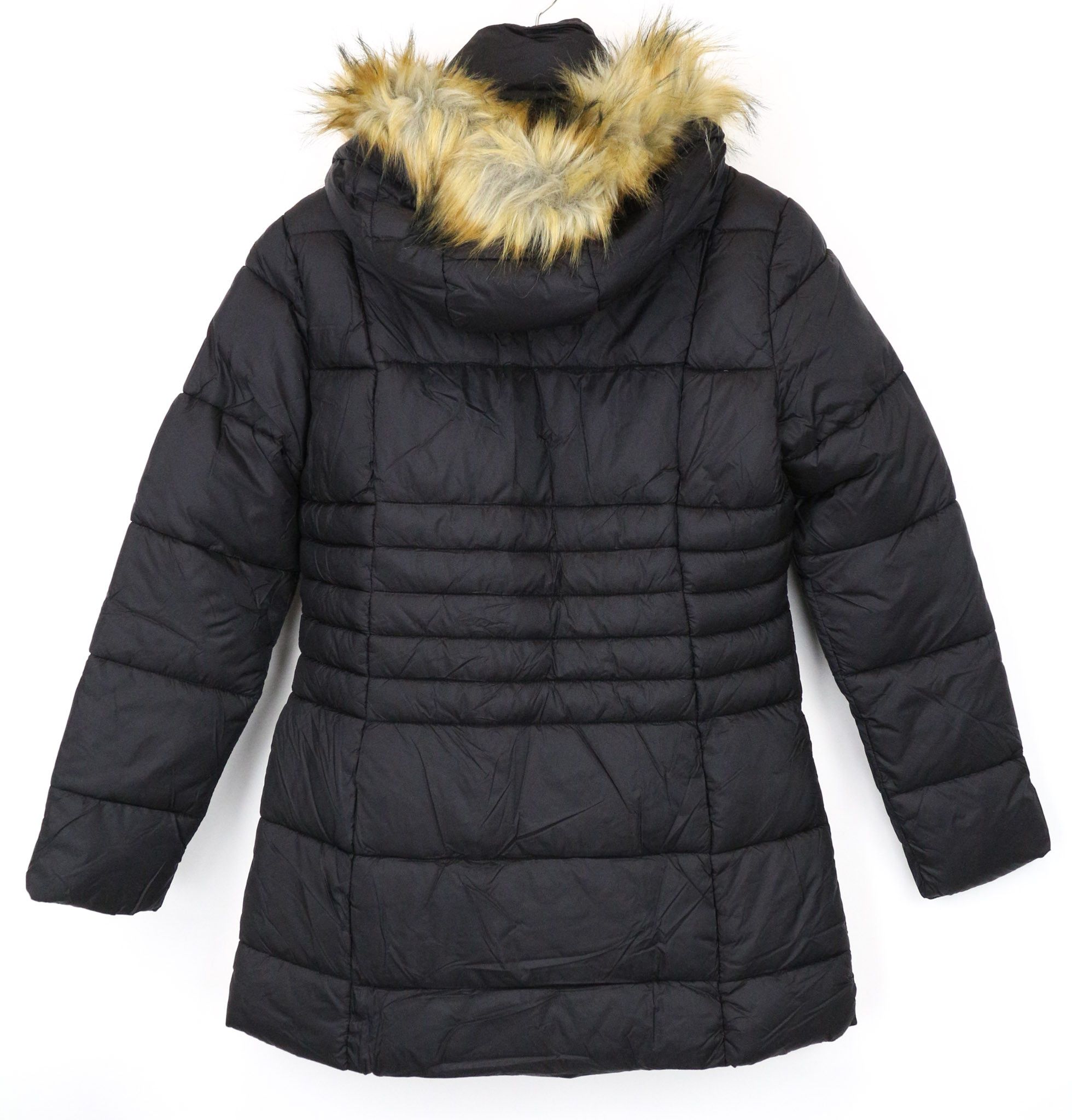 Other FURBET L Black Padded Faux Fur Hooded Jacket 74815 Size L / US 10 / IT 46 - 2 Thumbnail
