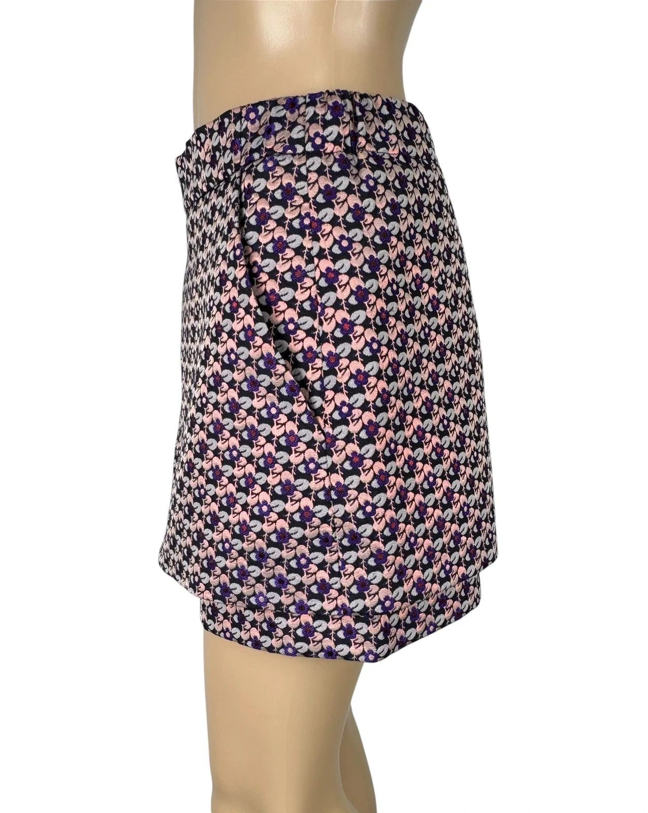 Maje Make Jacquard Mini Skirt Shorts size S Size 26" / US 2 / IT 38 - 6 Thumbnail