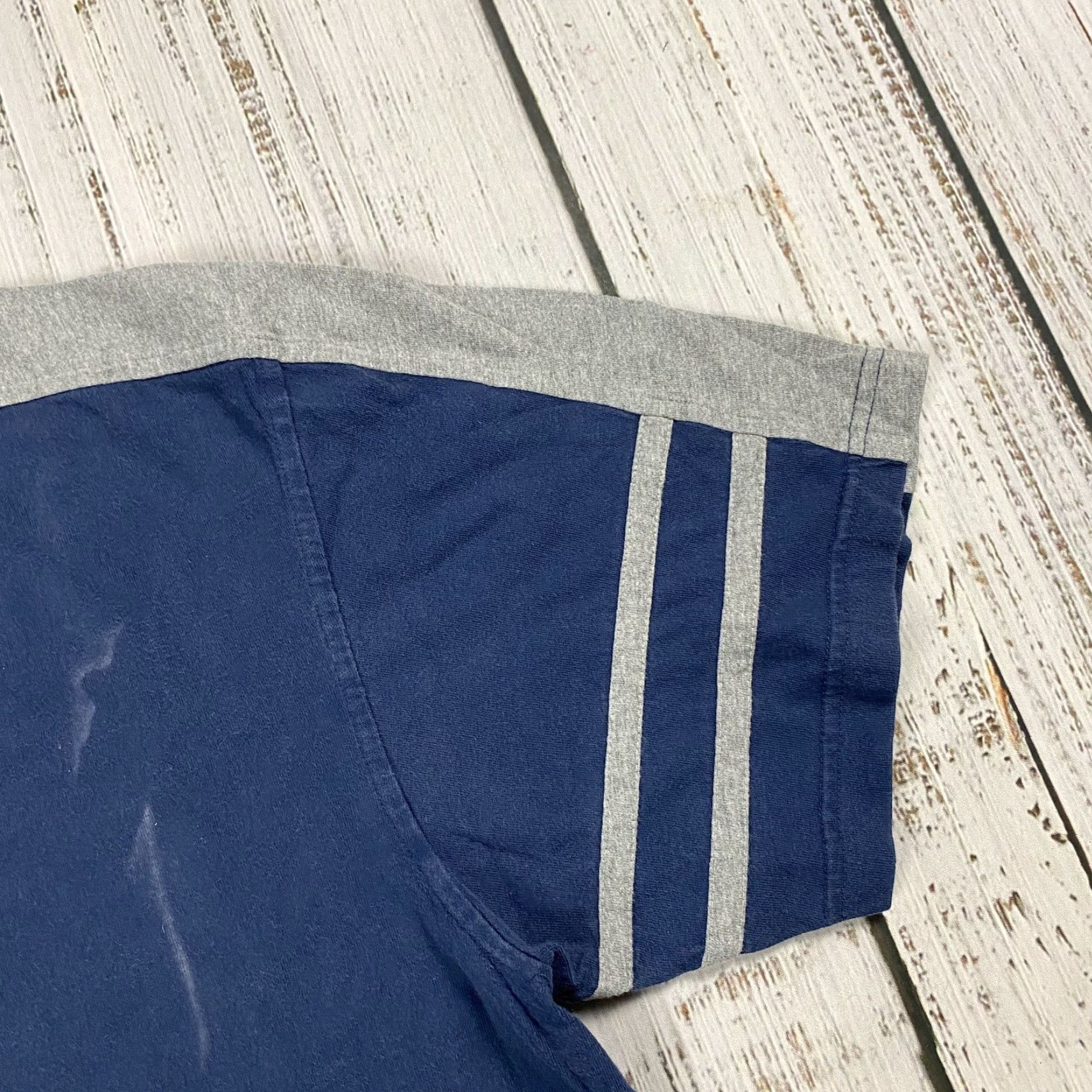X-LARGE VTG CSA Yankees Embroidered Colorblock Jersey Tee - Adult XL Gray - 1990s Retro Shirt Mens XL Size US XL / EU 56 / 4 - 3 Thumbnail