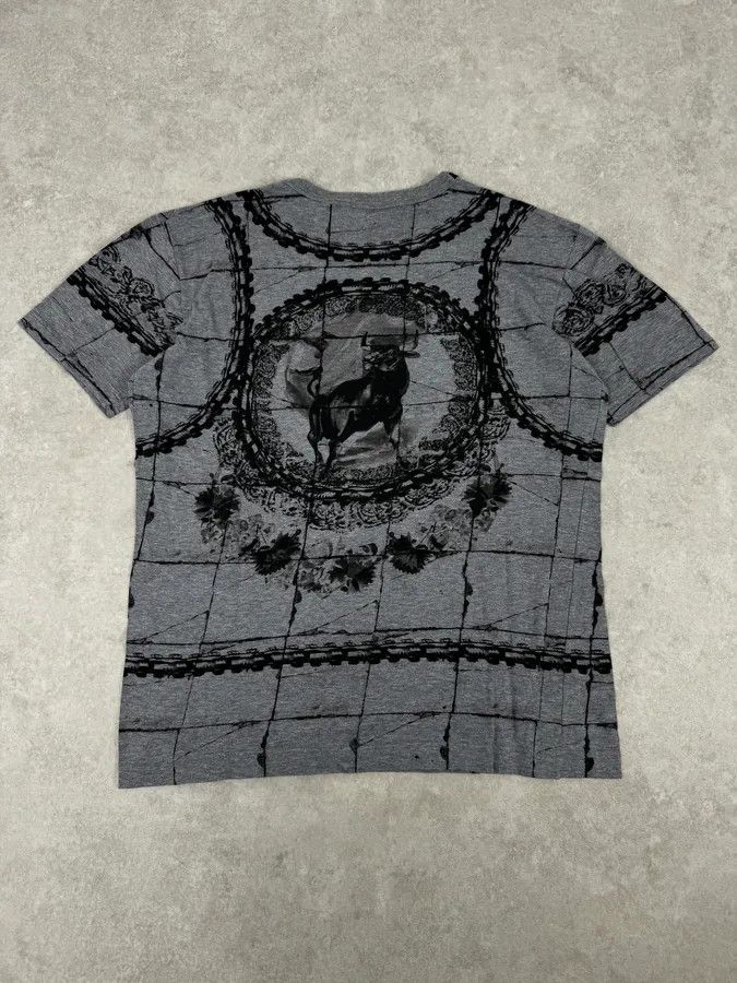 Dolce & Gabbana SS2015 Dolce & Gabbana Grey & Black Bull Corrida T-Shirt Size US S / EU 44-46 / 1 - 4 Thumbnail