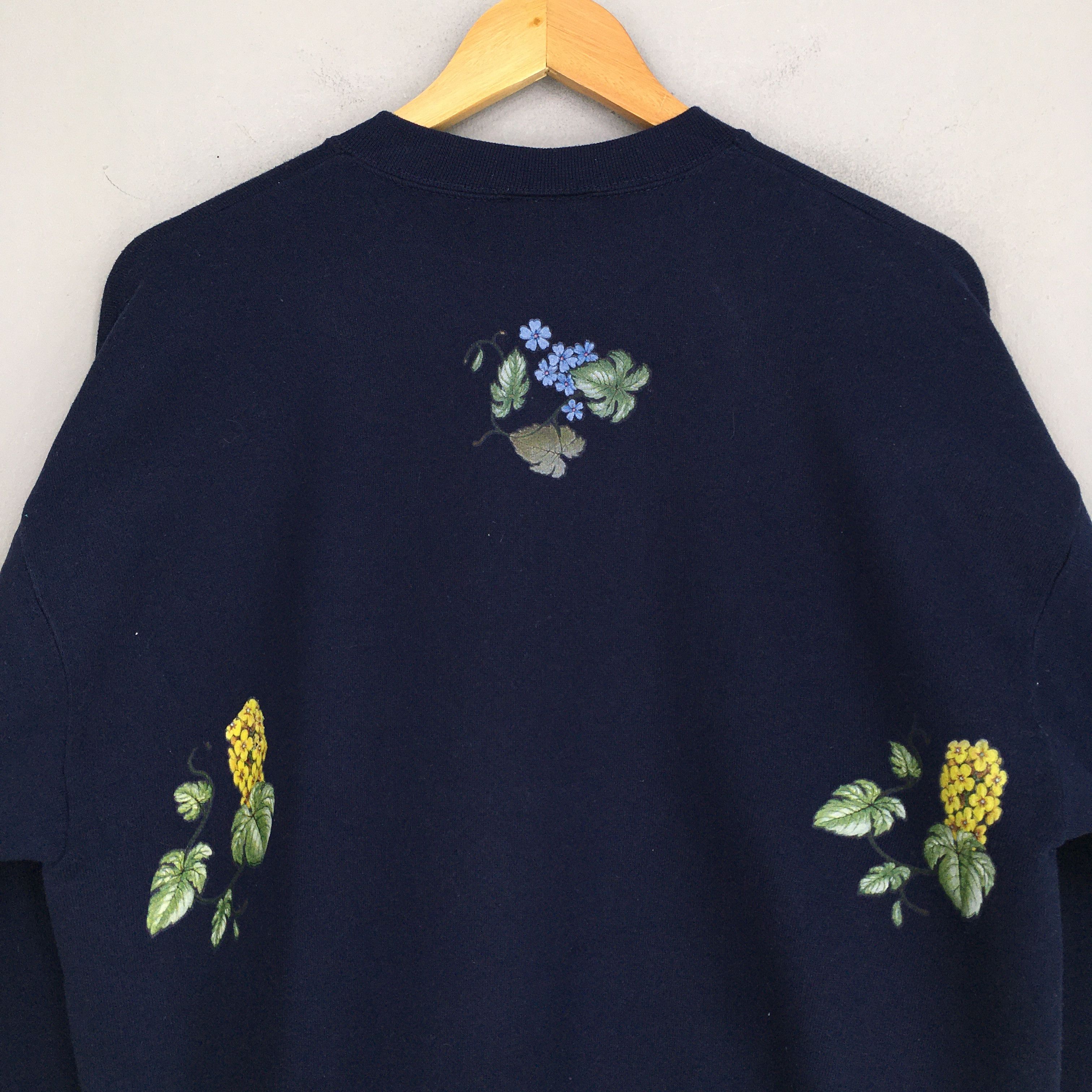 Habitat Vintage Flower Bird Garden View Sweatshirt Large Size US L / EU 52-54 / 3 - 7 Thumbnail