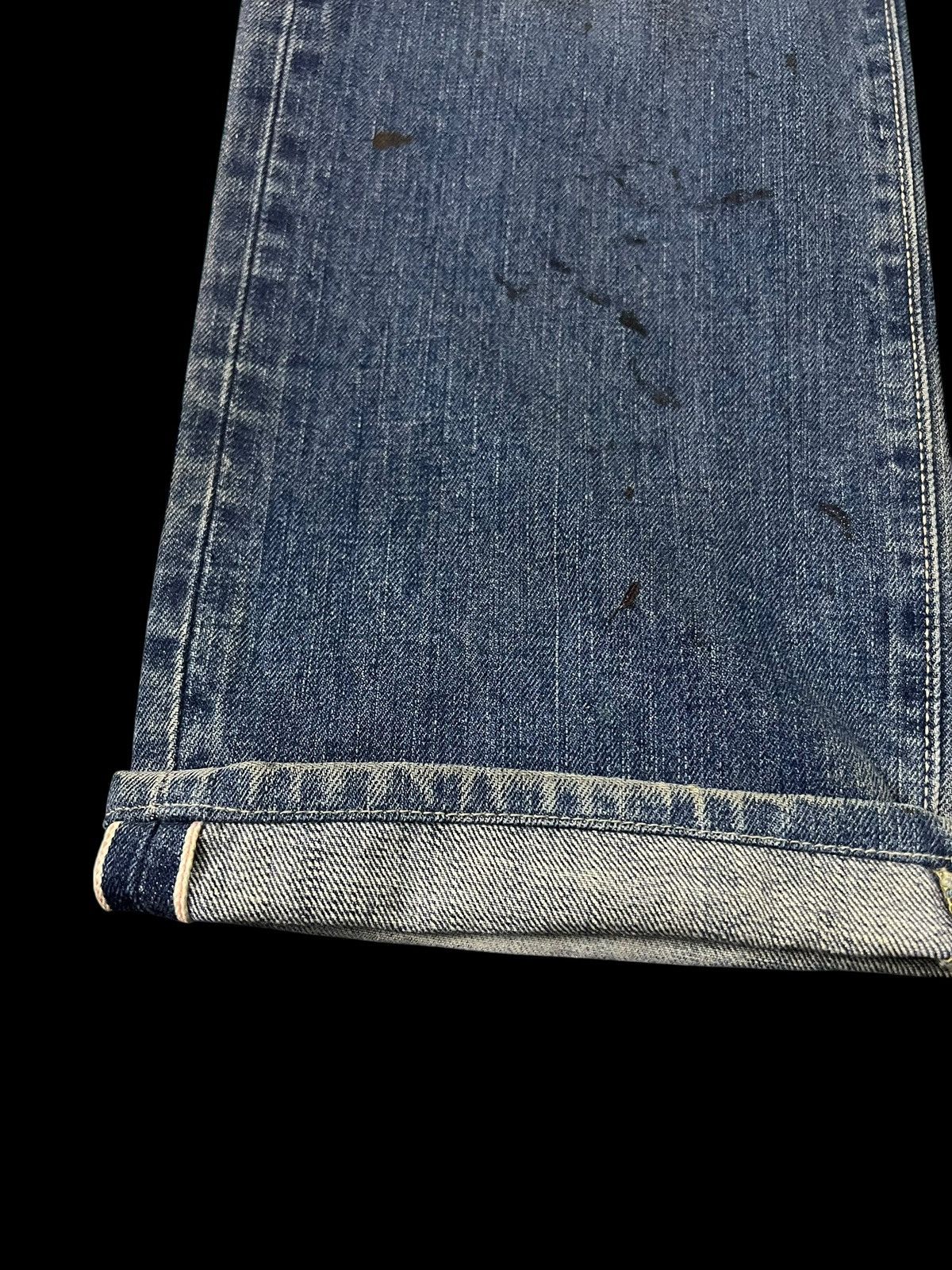 Edwin Vintage Edwin 505 Low Rize Selvedge Distress Mud Wash Jean Size US 31 - 3 Thumbnail