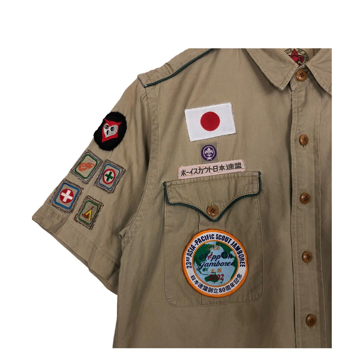Ralph Lauren × Vintage 💥BOY SCOUT BY RL JAPAN FULL PATCH SHIRT Size US S / EU 44-46 / 1 - 6 Thumbnail