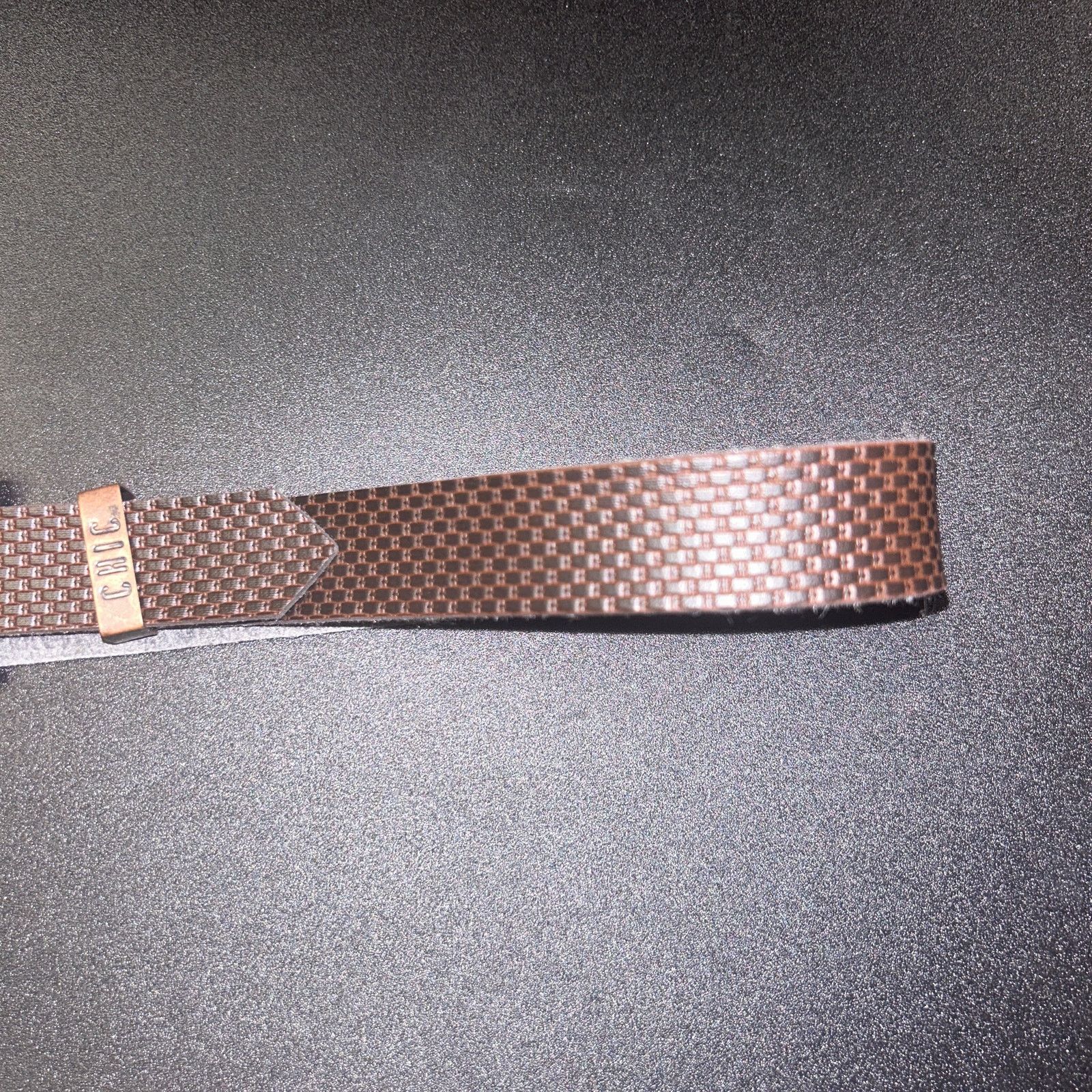 Other Chic Brown Textured Faux Leather Adjustable Belt Size 8 Size ONE SIZE - 3 Thumbnail