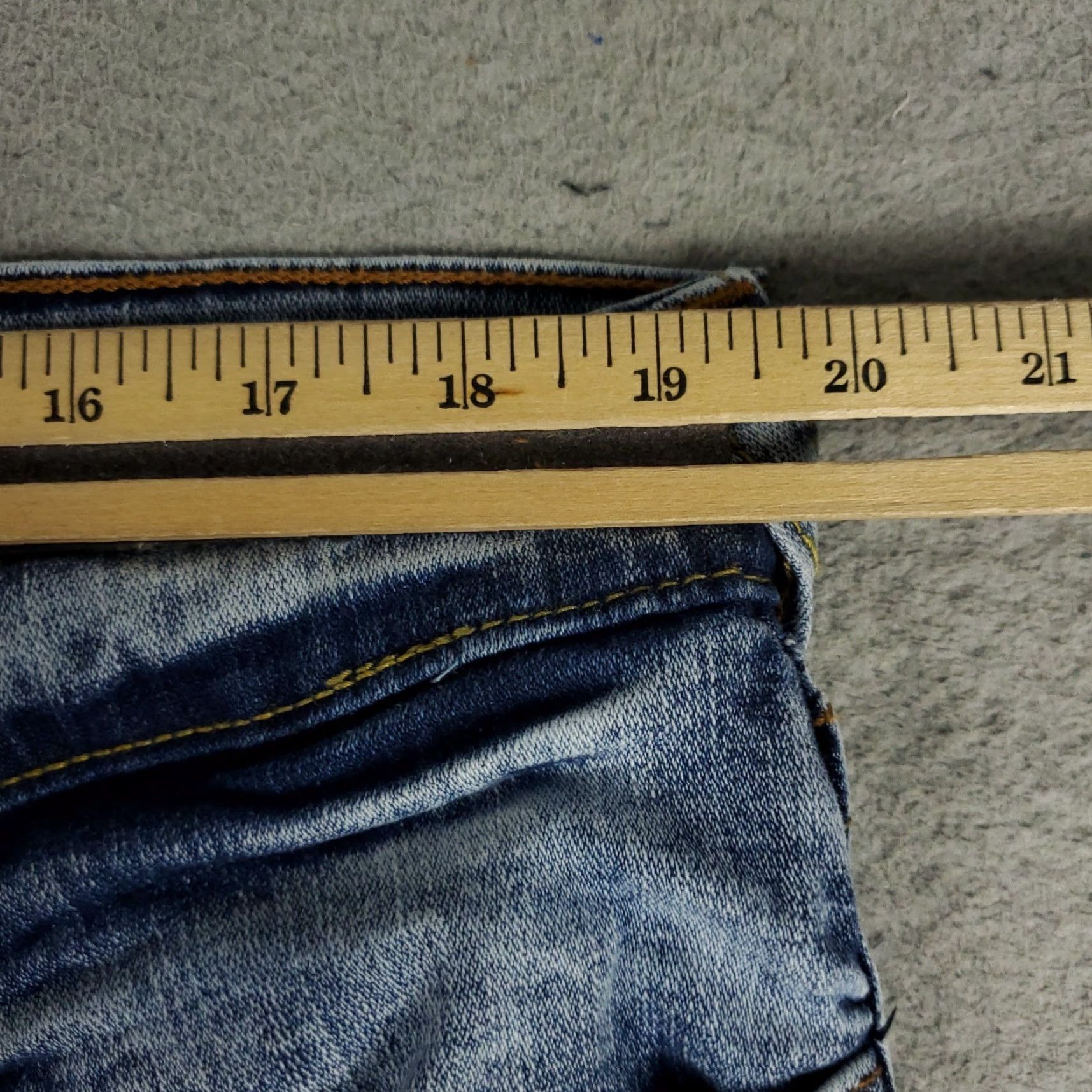 True Religion True Religion Jeans Mens 40x32 Blue Acid Wash Geno Relaxed Slim Straight Pants Size US 40 / EU 56 - 3 Thumbnail