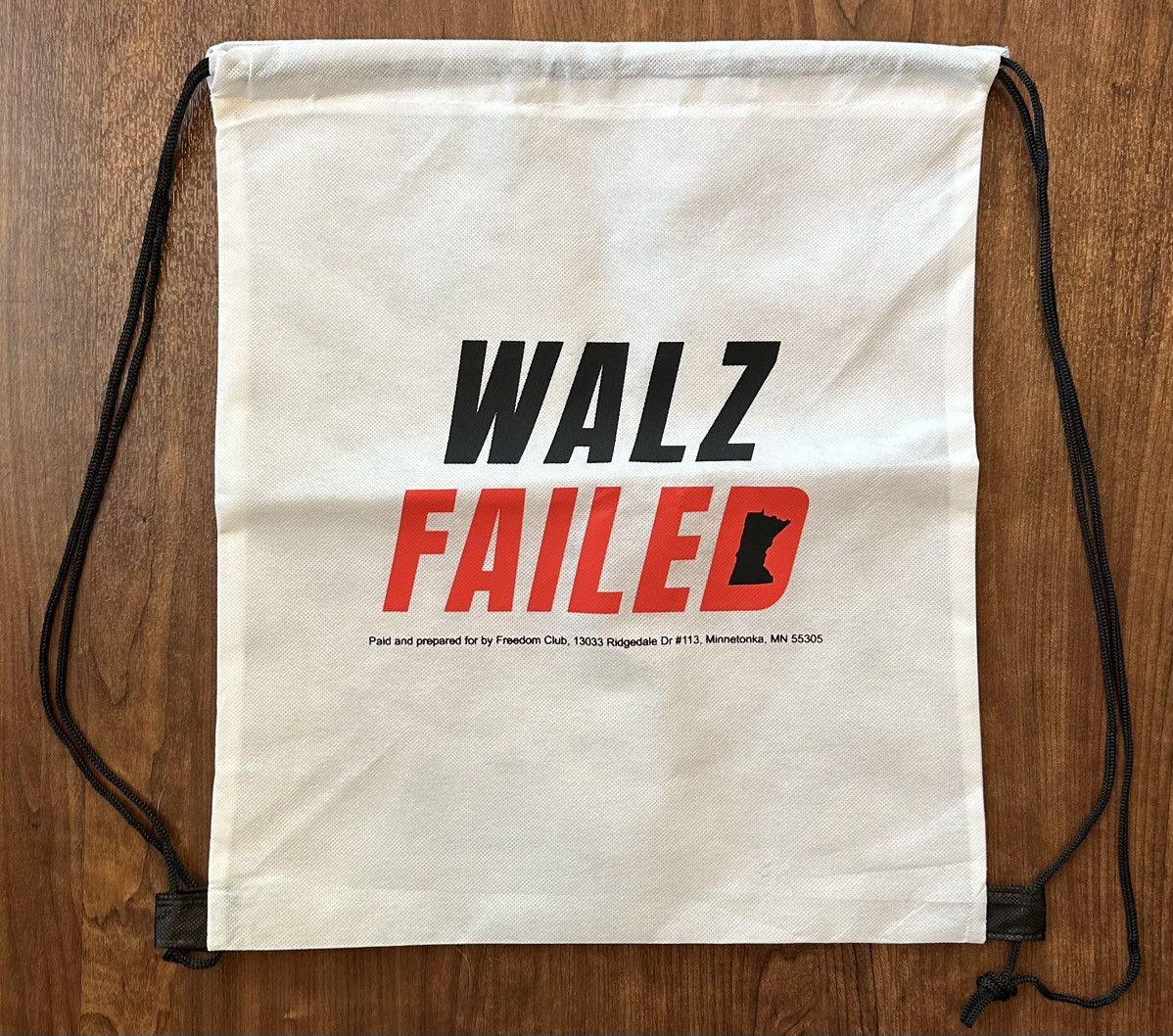Donald Trump Minnesota Tim Walz Failed Back Pack RARE Size ONE SIZE - 1 Thumbnail