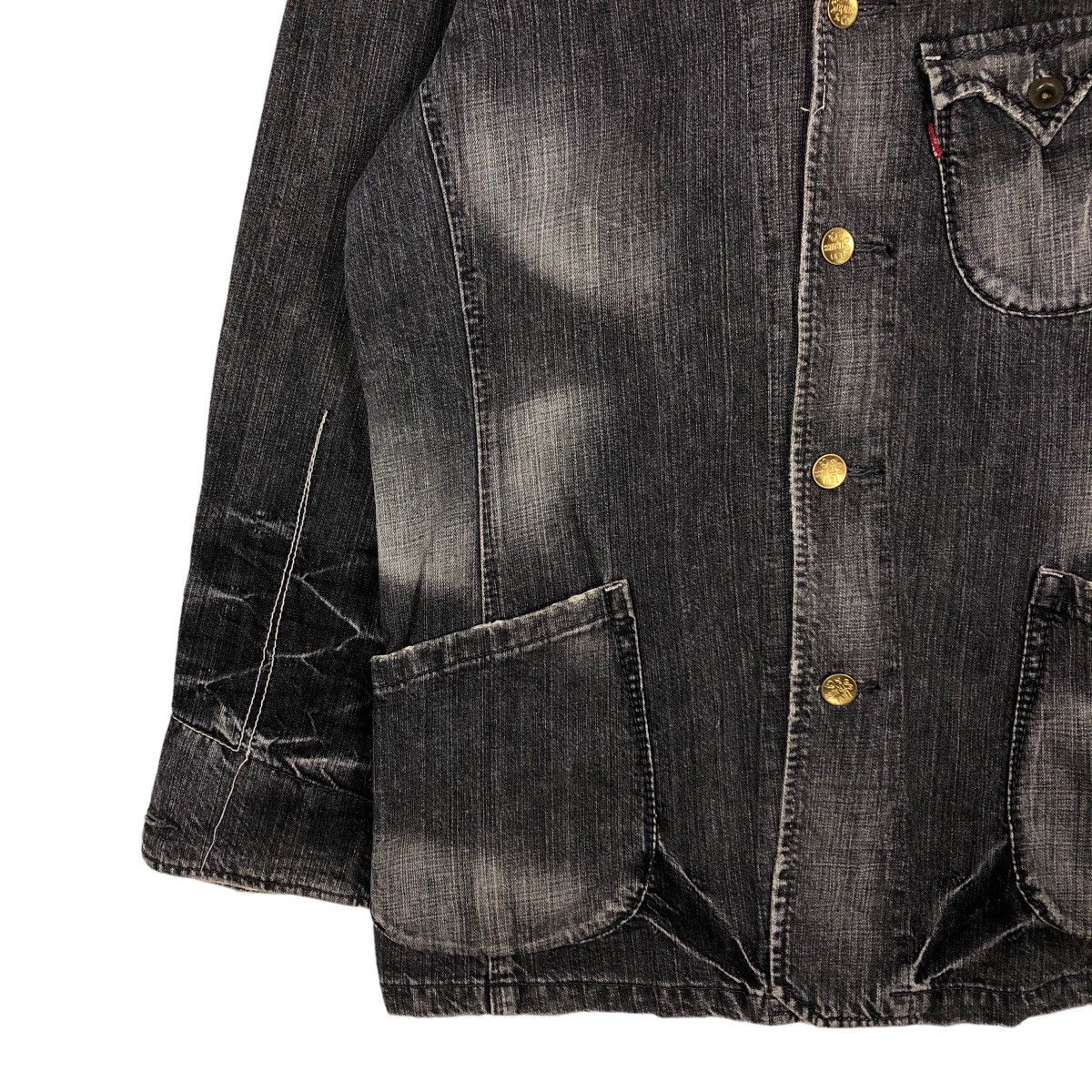 Japanese Brand Vintage Hickory Chore Jacket Levi’s Redloop Big Pocket Bike Size US L / EU 52-54 / 3 - 6 Thumbnail
