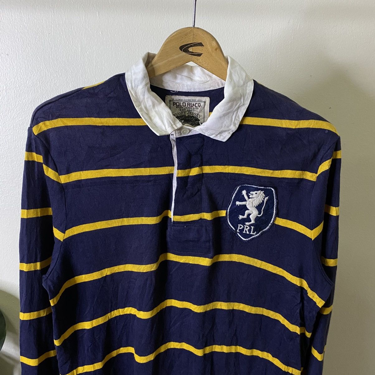 Polo Ralph Lauren Vintage Polo Ralph Lauren Stripes Rugby Jersey Size US L / EU 52-54 / 3 - 11 Thumbnail