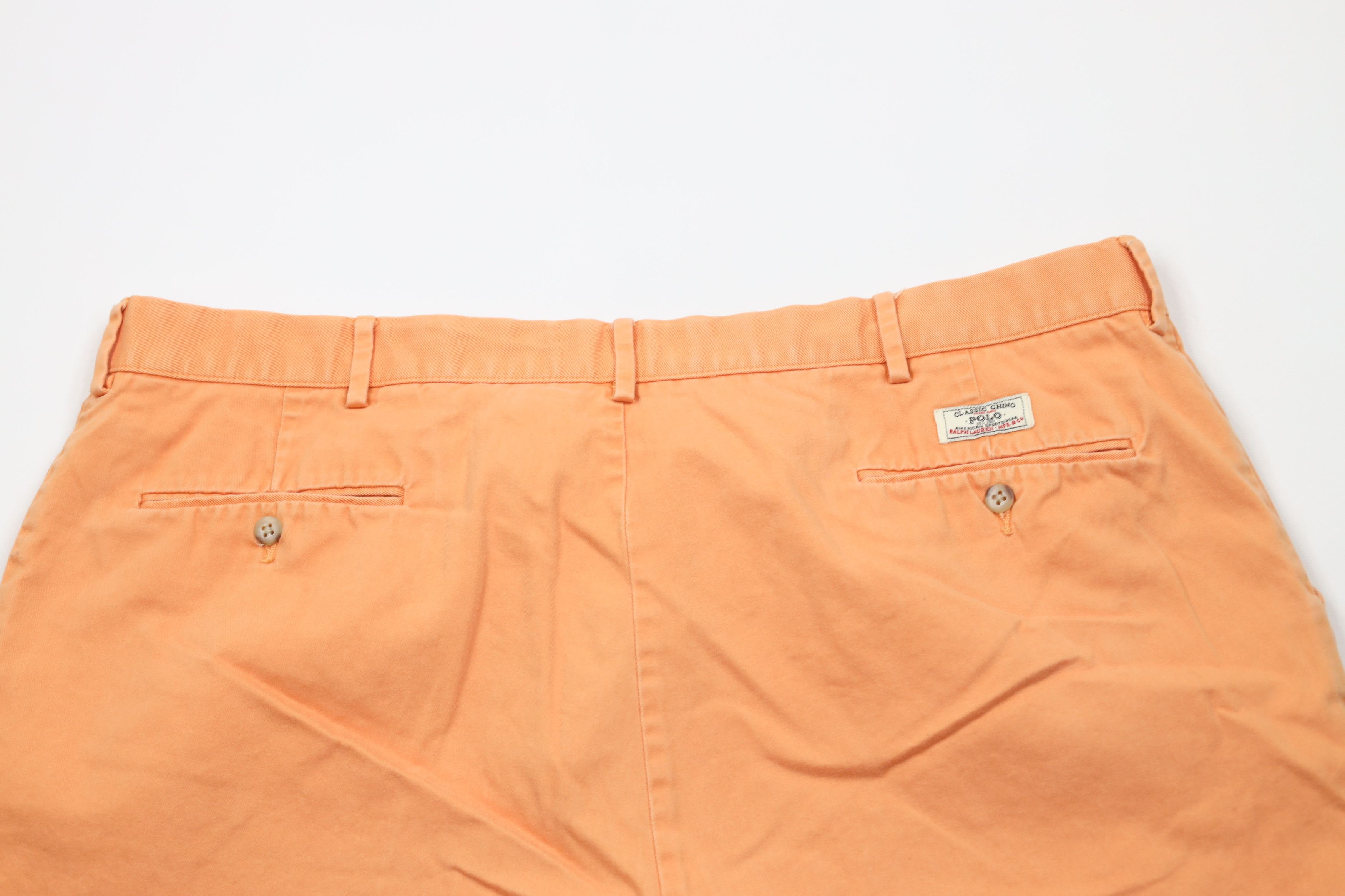 Ralph Lauren × Vintage Vintage 90s Ralph Lauren Above Knee Cotton Chino Shorts Size US 42 / EU 58 - 9 Thumbnail