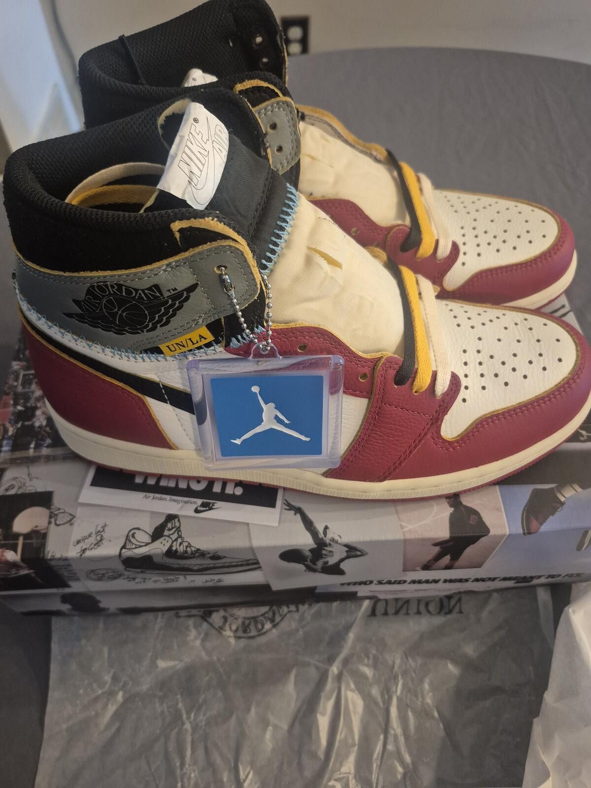 Jordan Brand Jordan 1 Retro High OG SP Union LA Chicago Shadow Sz 8.5 M Size US 8.5 / EU 41-42 - 4 Thumbnail