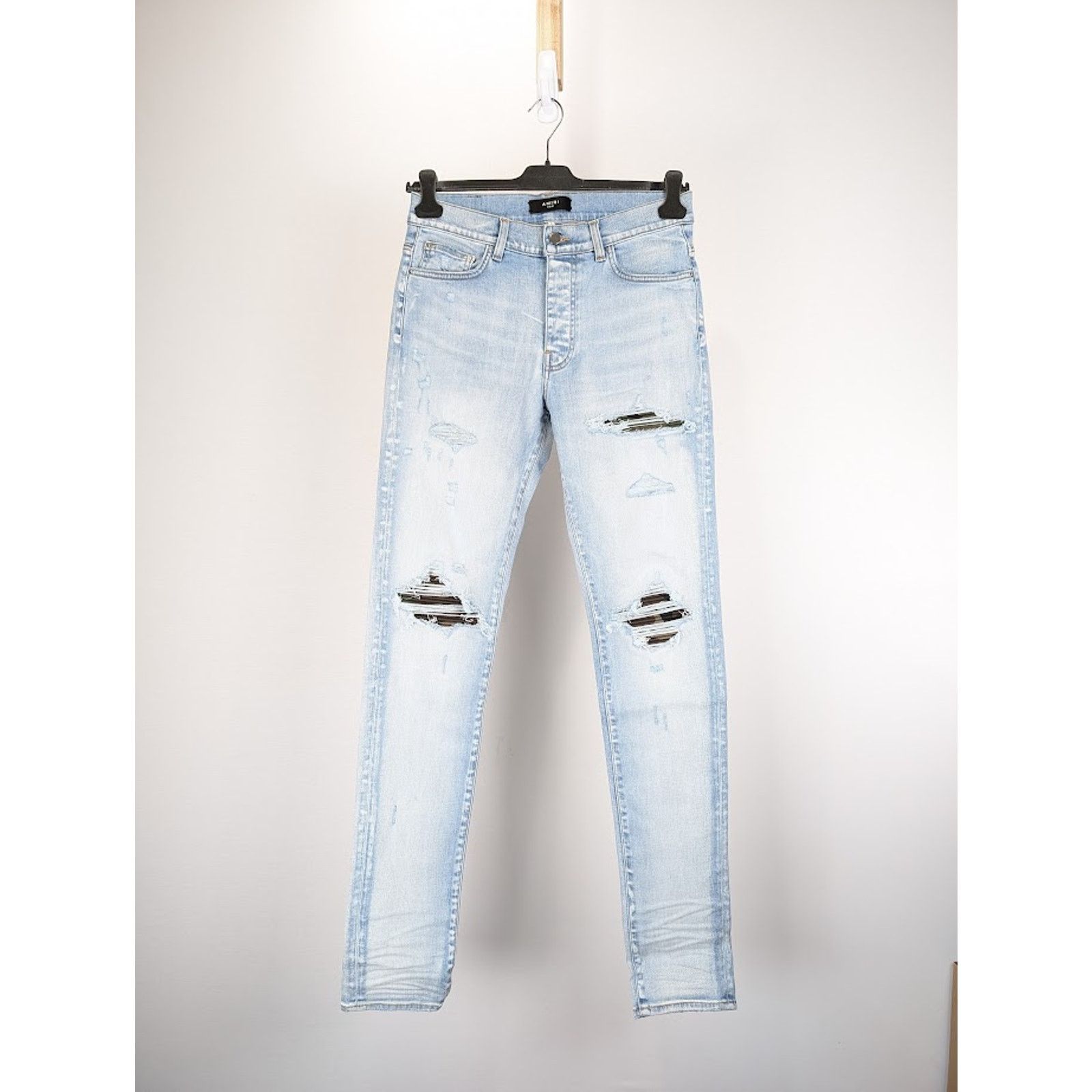 o1rshd1 Q:2 / MX1 Camo Jeans in Light Indigo