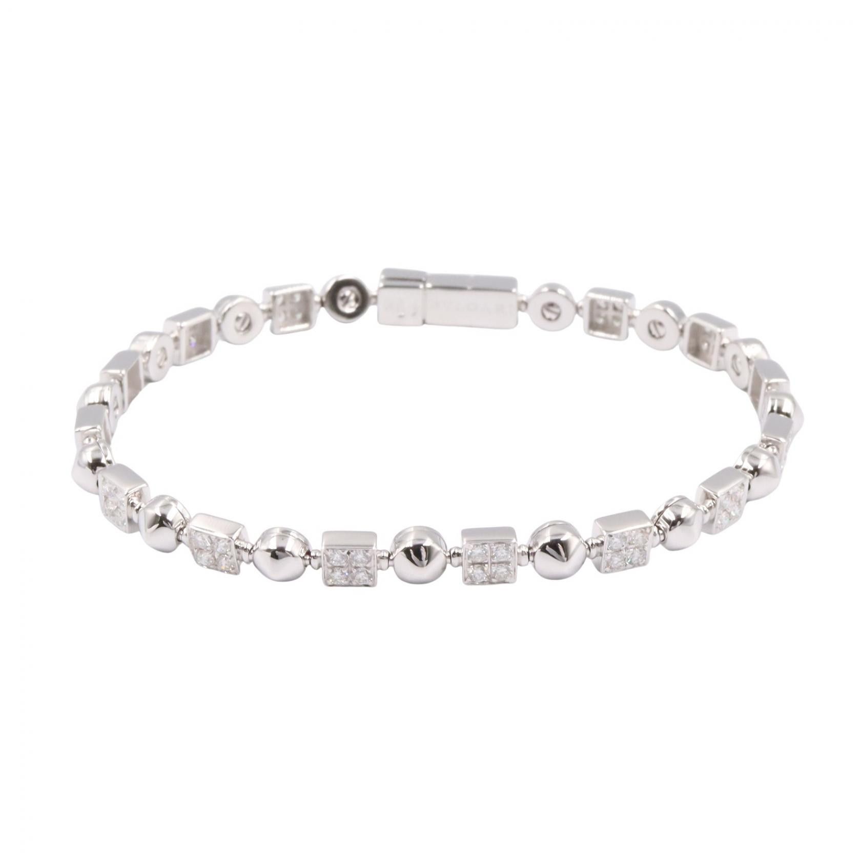 Bvlgari Bvlgari Bvlgari Lucia Au750 Diamond Bracelet Size 17 Precious Metal Bracelet DUTY FREE for USA Size ONE SIZE - 1 Thumbnail