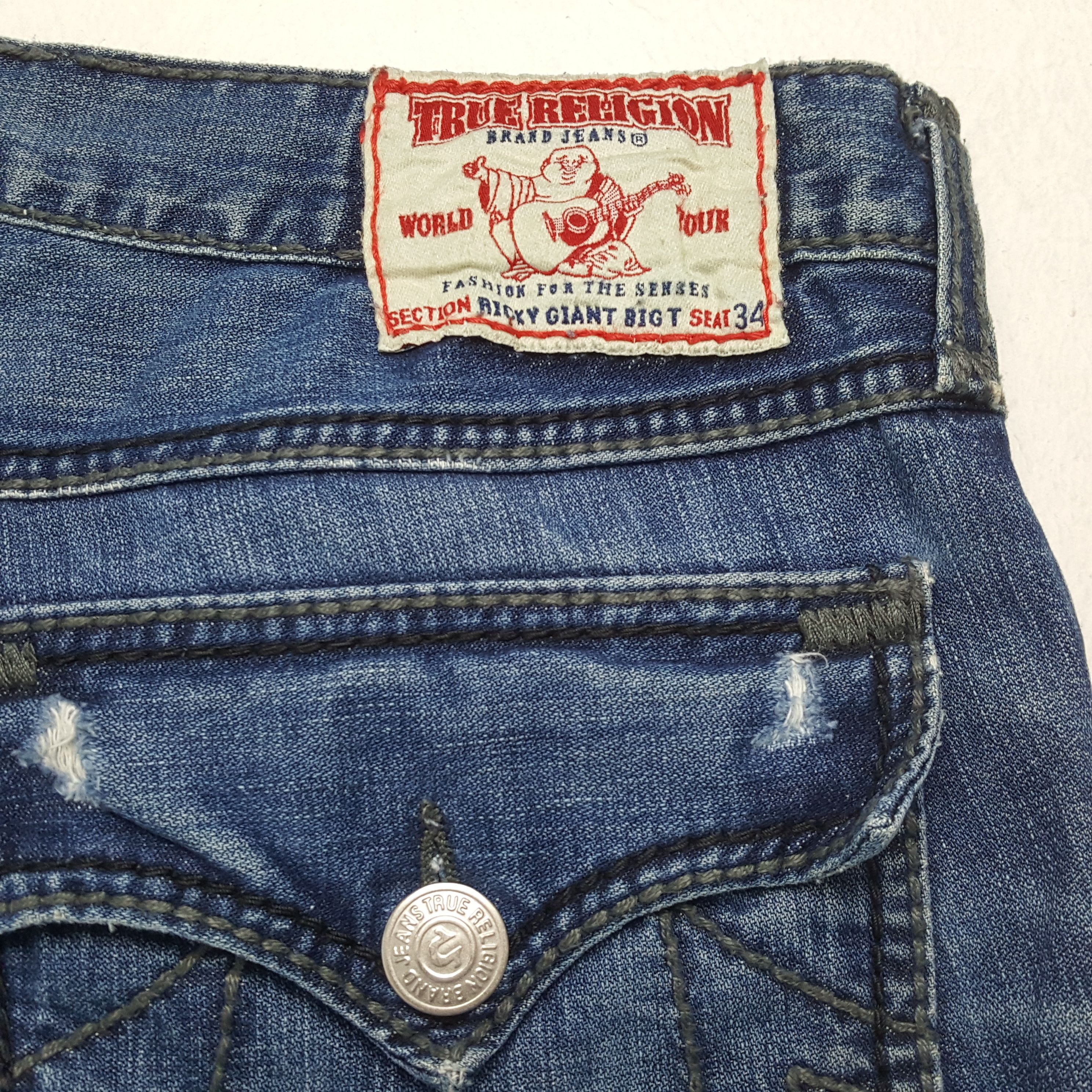 Vintage TRUE RELIGION American Brand Distressed Jeans
