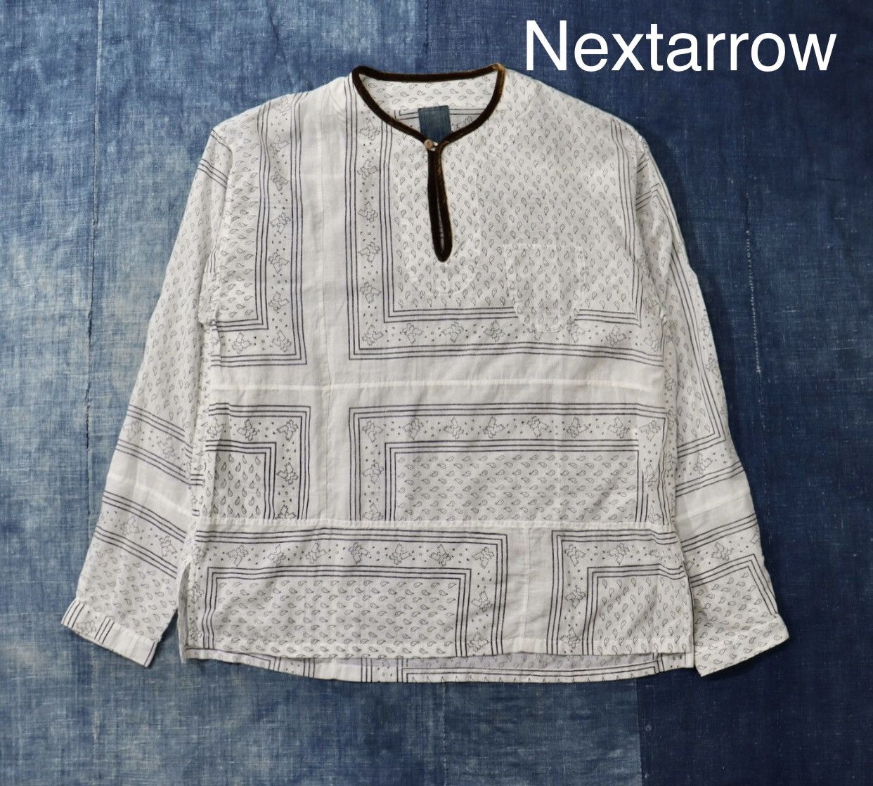 visvim BORDER BANDANA TUNIC SHIRT バンダナ VISVIM Shirt New Bandana Shirt Denim Visvim Border Tunic