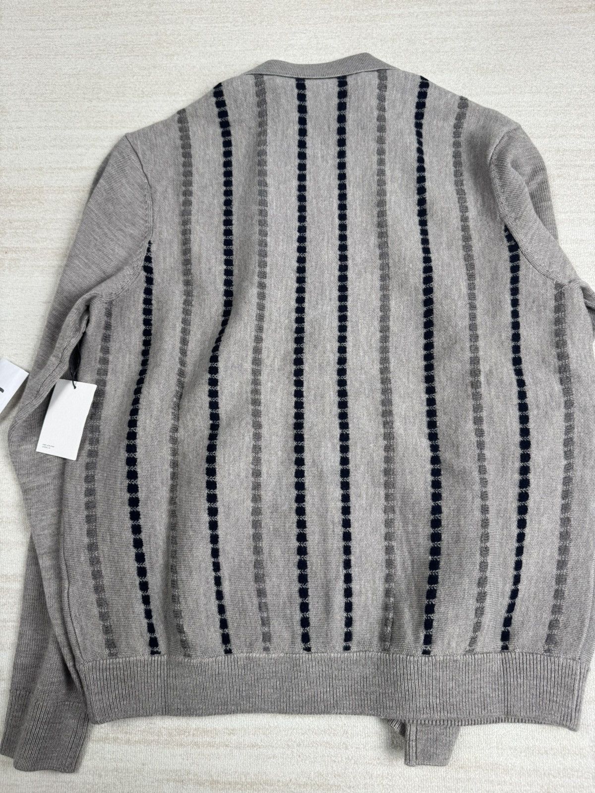 Aime Leon Dore Jacquard stripe polo cardigan Size US M / EU 48-50 / 2 - 9 Thumbnail