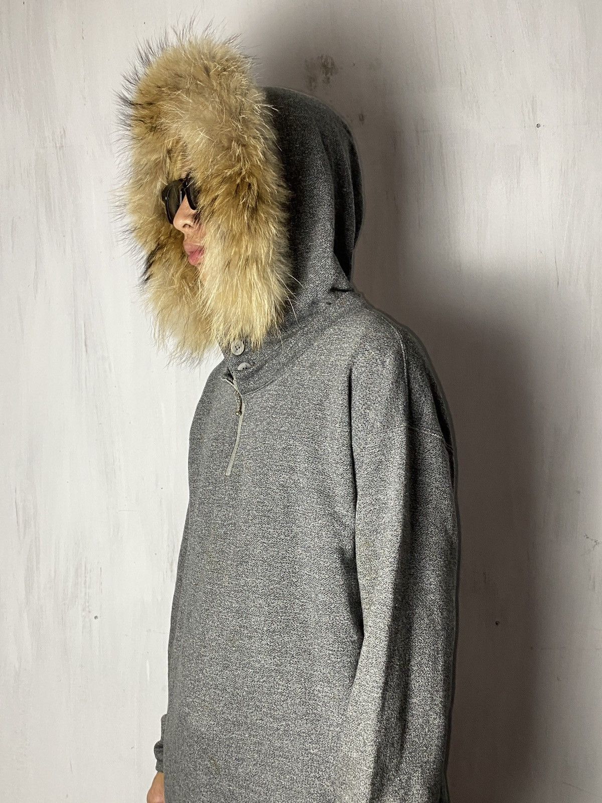 Le Grande Bleu (L.G.B.) Tete homme Fur hoodie Size US L / EU 52-54 / 3 - 4 Thumbnail