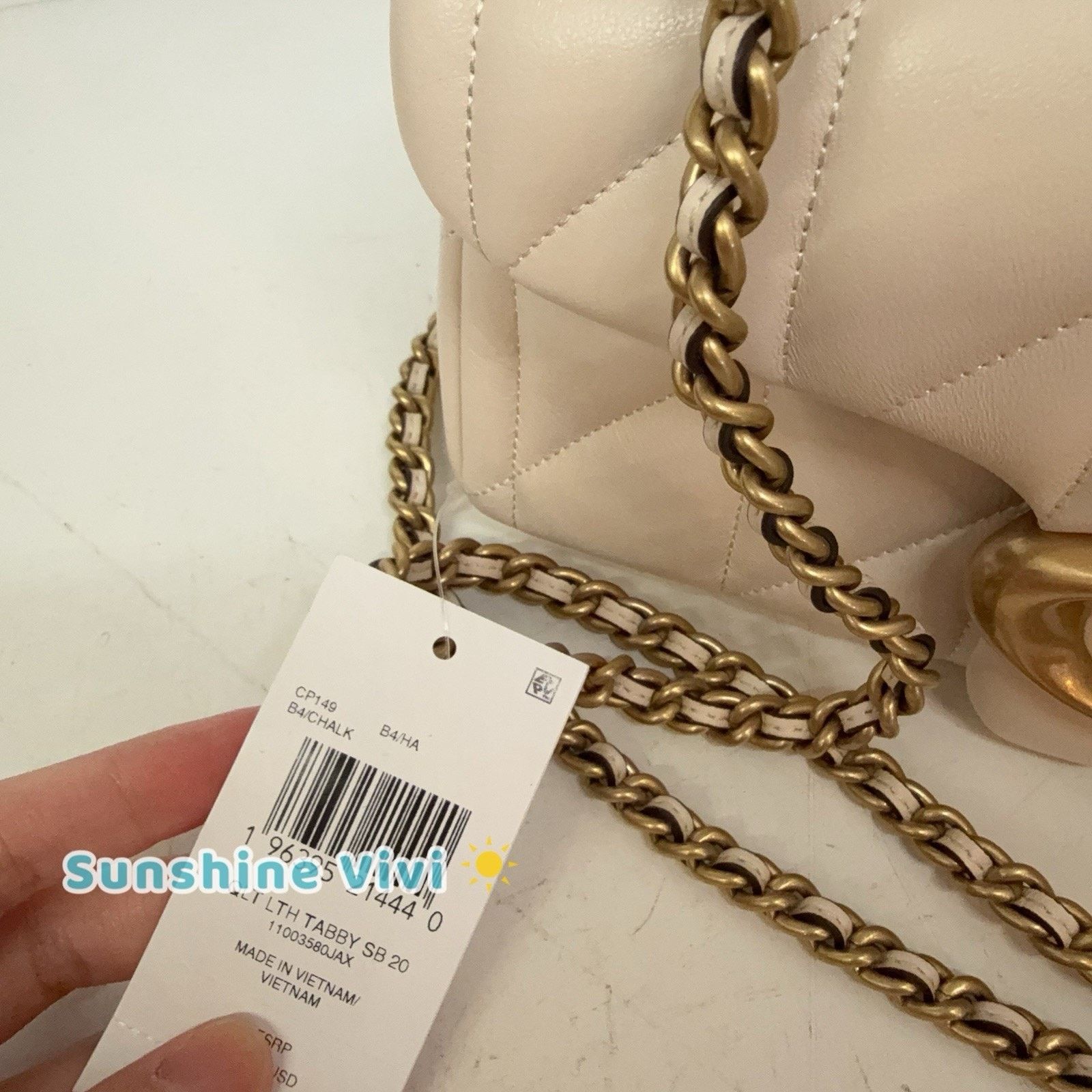 Coach NWT COACH CP149 Tabby Shoulder Bag 20 Quilting Leather Chalk Size ONE SIZE - 2 Thumbnail