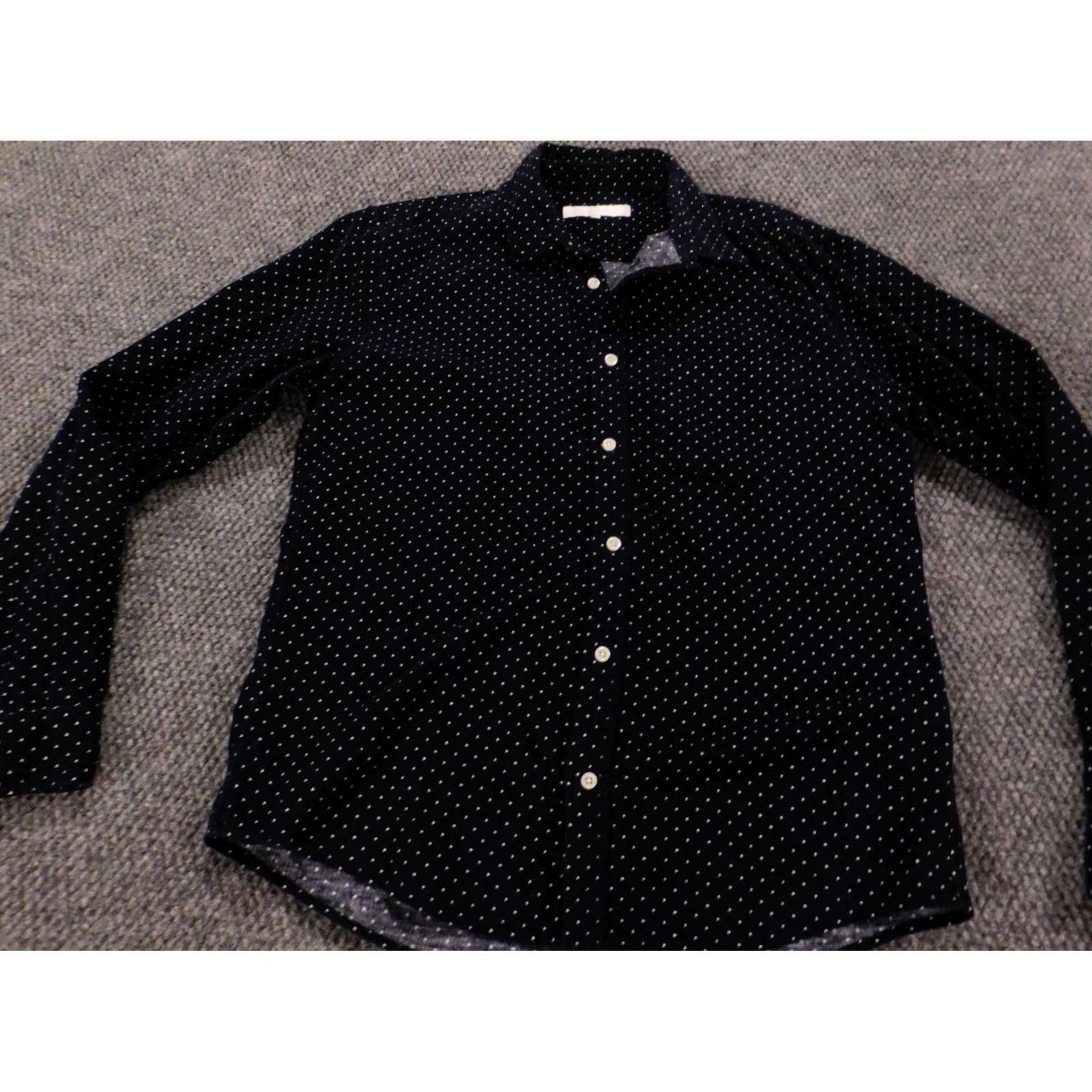 Vintage 8ight Seconds Womens Button-Up Blouse M Blue Stripe High Neck Long Sleeve Casual Regular Polyester Woven Classic Brand 8ight Seconds Womens Shirt Size M / US 6-8 / IT 42-44 - 3 Thumbnail