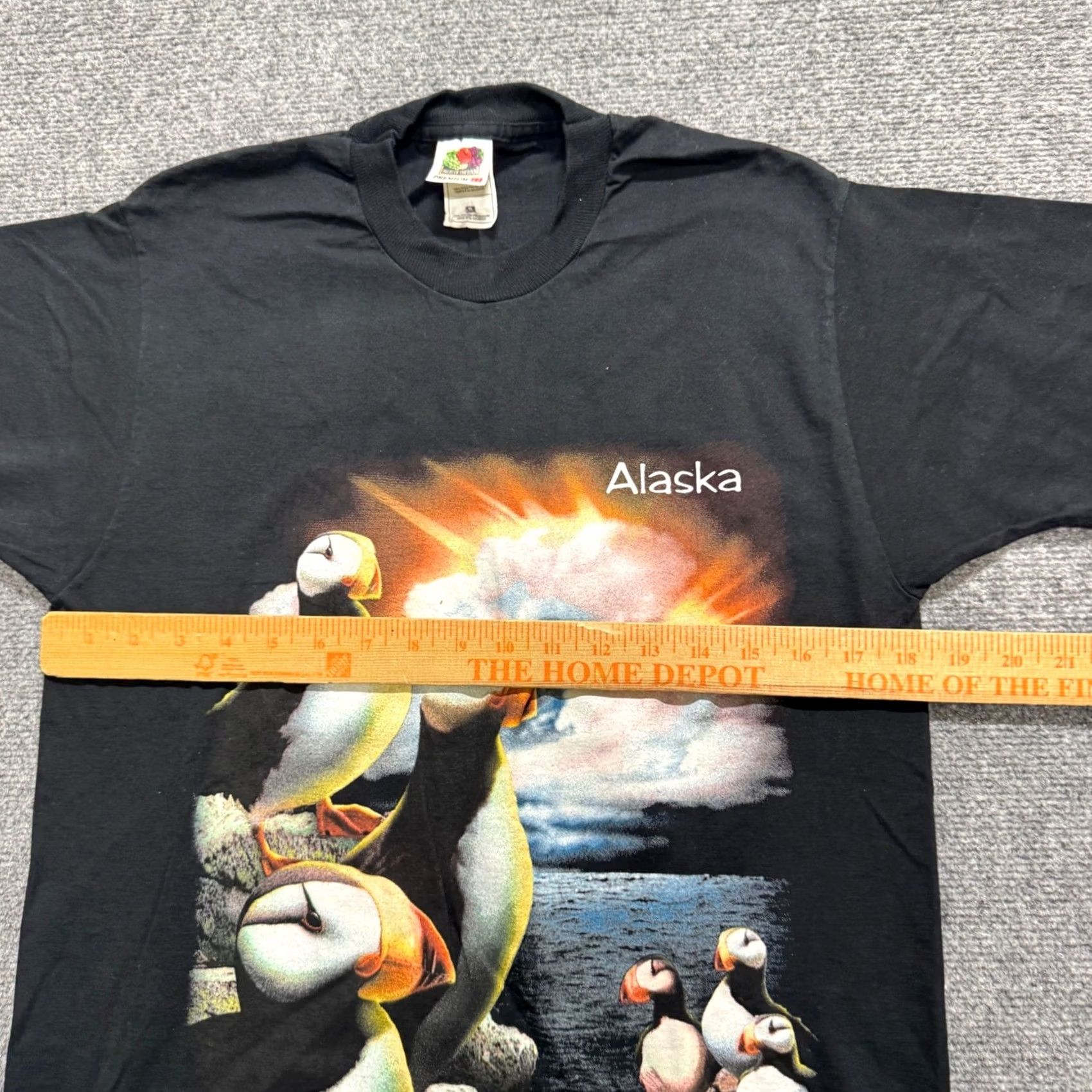 Vintage VINTAGE Alaska 90s Puffin Fratercula Arctica Bird Nature T-shirt M Black Mens Size US M / EU 48-50 / 2 - 4 Thumbnail