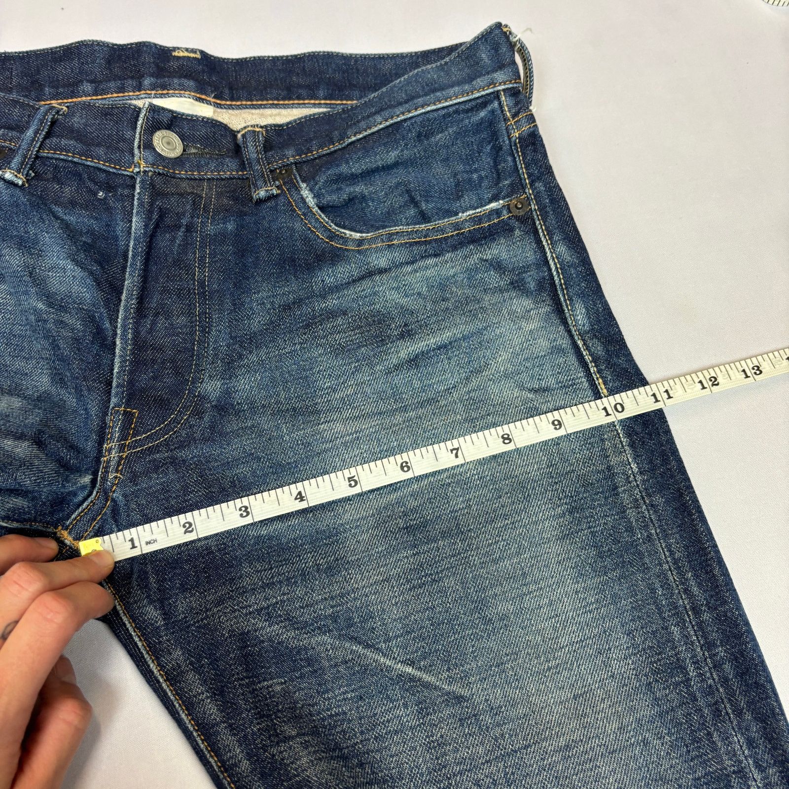 Fabric Brand & Co. Fabric Brand & Co Selvedge Denim Straight Leg Jeans 31x29 Size US 31 - 11 Thumbnail