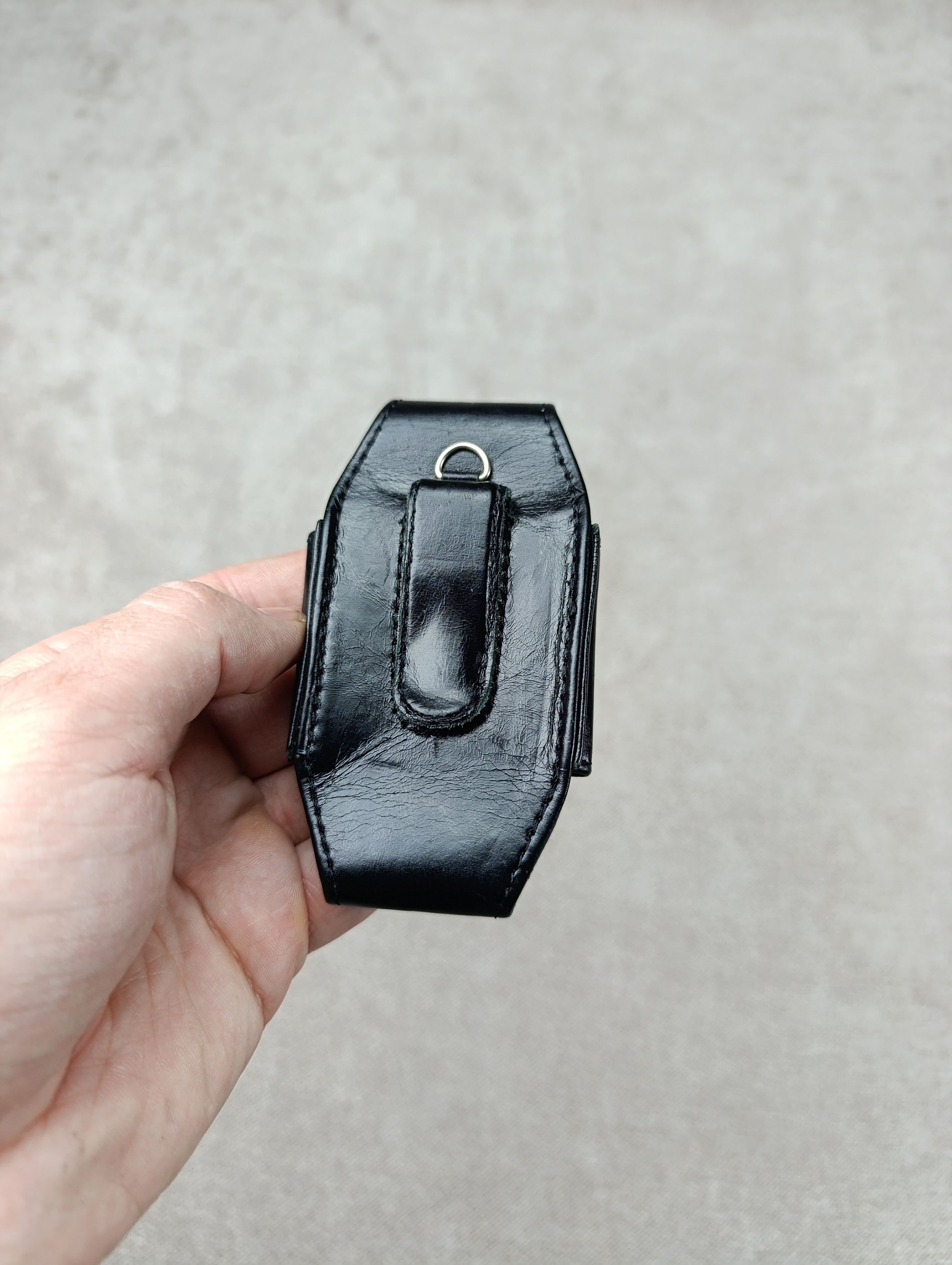 Dolce & Gabbana Dolce Gabbana Black Leather Case/ Bag Size ONE SIZE - 4 Thumbnail