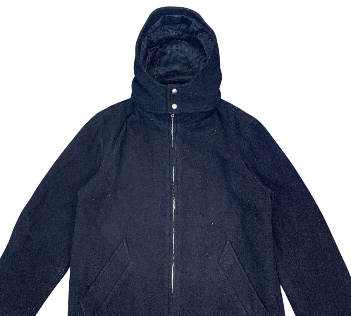 agnes b. VINTAGE AGNES B ZIPPER HOODIE BLACK JACKET Size US M / EU 48-50 / 2 - 6 Thumbnail