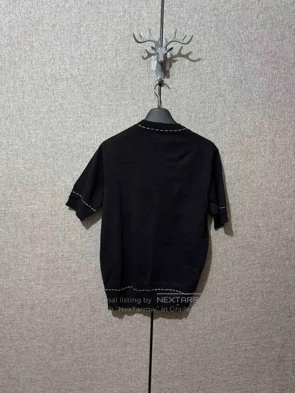 Fendi Fendi Black Cashmere Embroidered Logo Knit Top . Size US S / EU 44-46 / 1 - 2 Thumbnail
