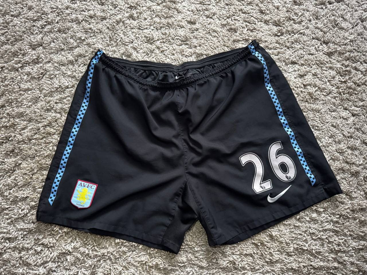 Nike Nike Aston Villa FC Andreas Weimann match-worn soccer shorts Size US 38 / EU 54 - 1 Thumbnail