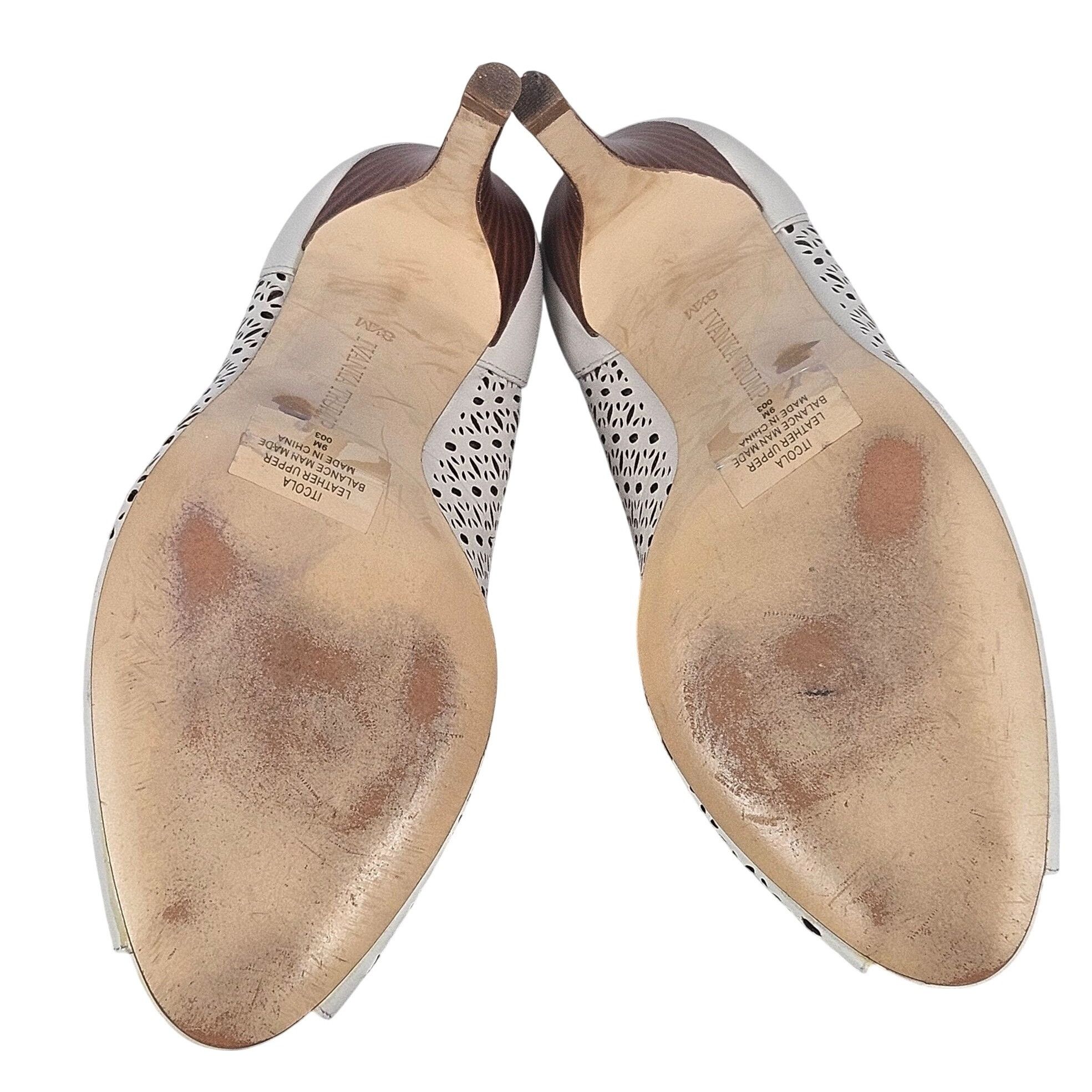 Other Ivanka Trump Comfy Women Ivory Leather High Heel 9M Size US 9 / IT 39 - 6 Thumbnail