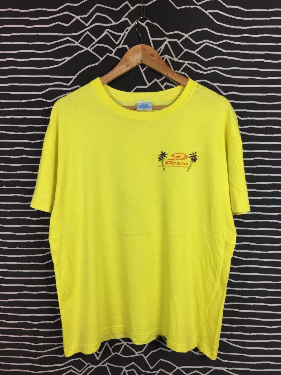 Vintage Vtg Piko Hawaiian Longboard Wear Tropical Graphic Surf Tee Size US L / EU 52-54 / 3 - 7 Thumbnail