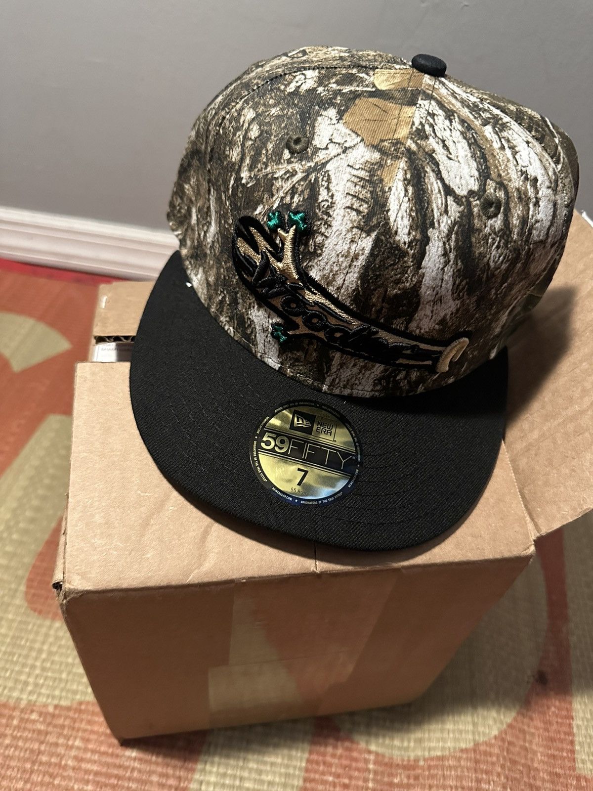 image of New Era Ty Mathis Size 7 Ds in Brown, Men's