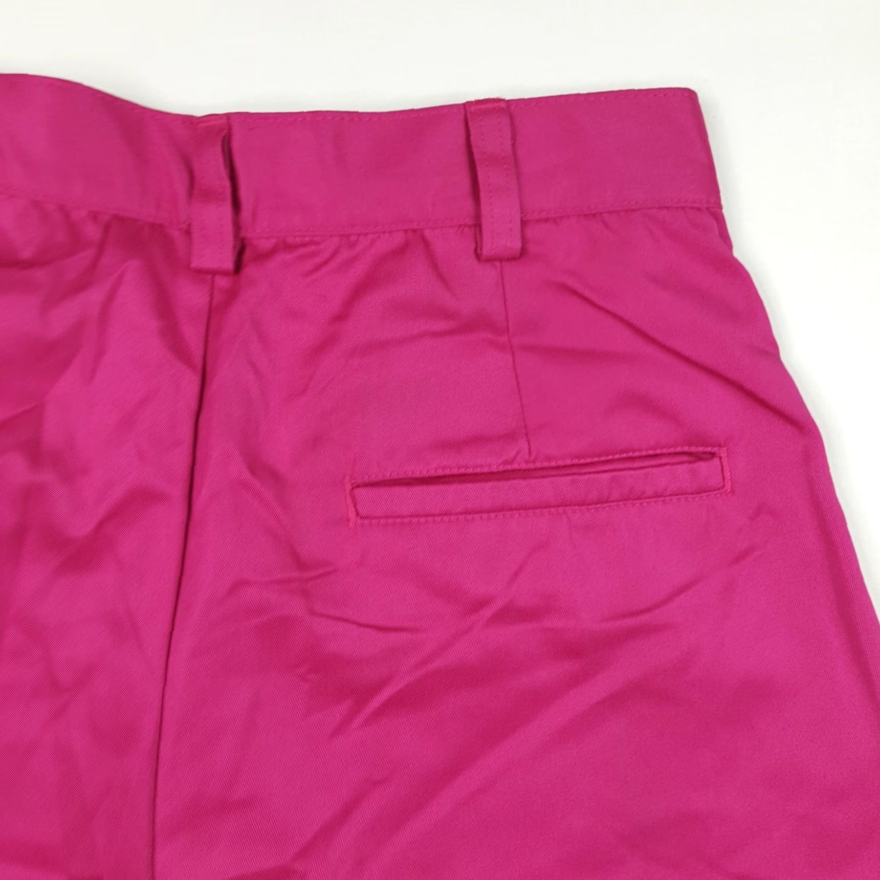 Spalding VINTAGE Spalding Golf Womens High Waist Shorts 8 Pink 90s Outdoor Athletic Pleated Twill Polyester Solid Buttons Zip Rise High Womens Size 26" / US 2 / IT 38 - 4 Thumbnail