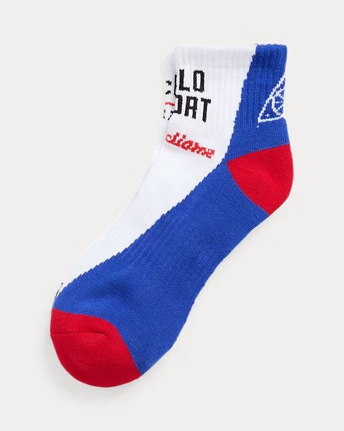 Polo Ralph Lauren Polo Ralph Lauren Polo Sport Mismatched Quarter Socks Ankle Size ONE SIZE - 1 Thumbnail