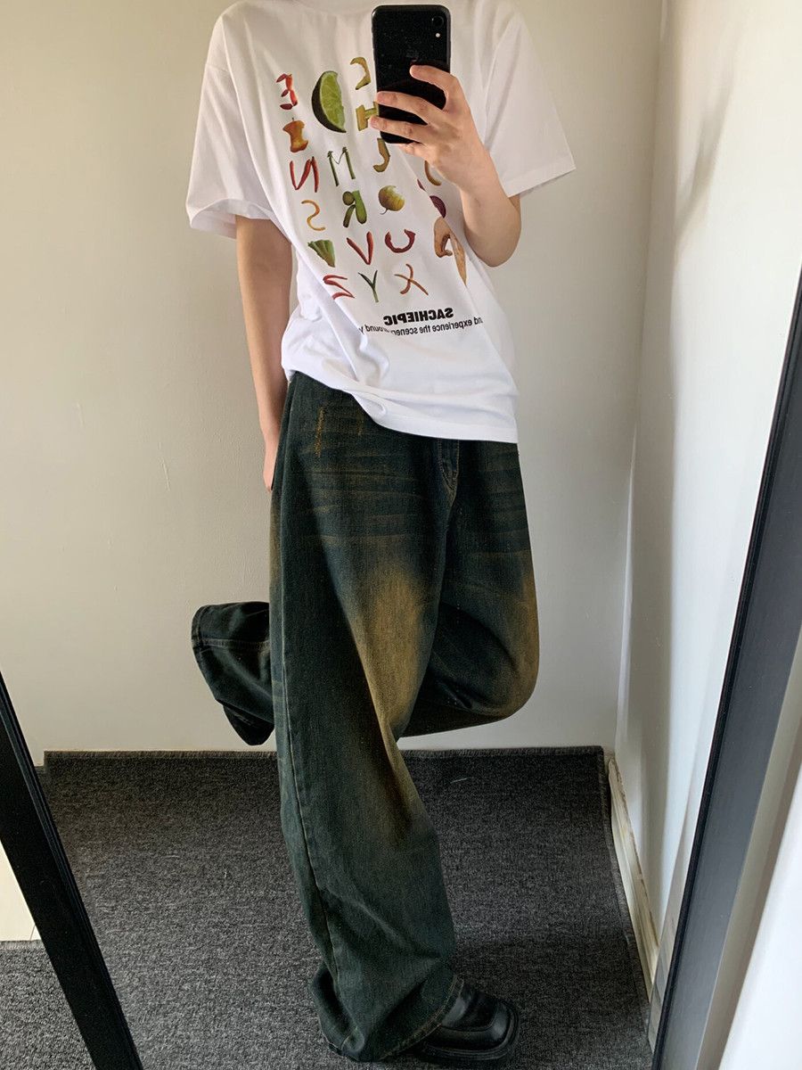 Japanese Brand × Jean 90s Retro Skater Baggy Size US 43 - 5 Thumbnail