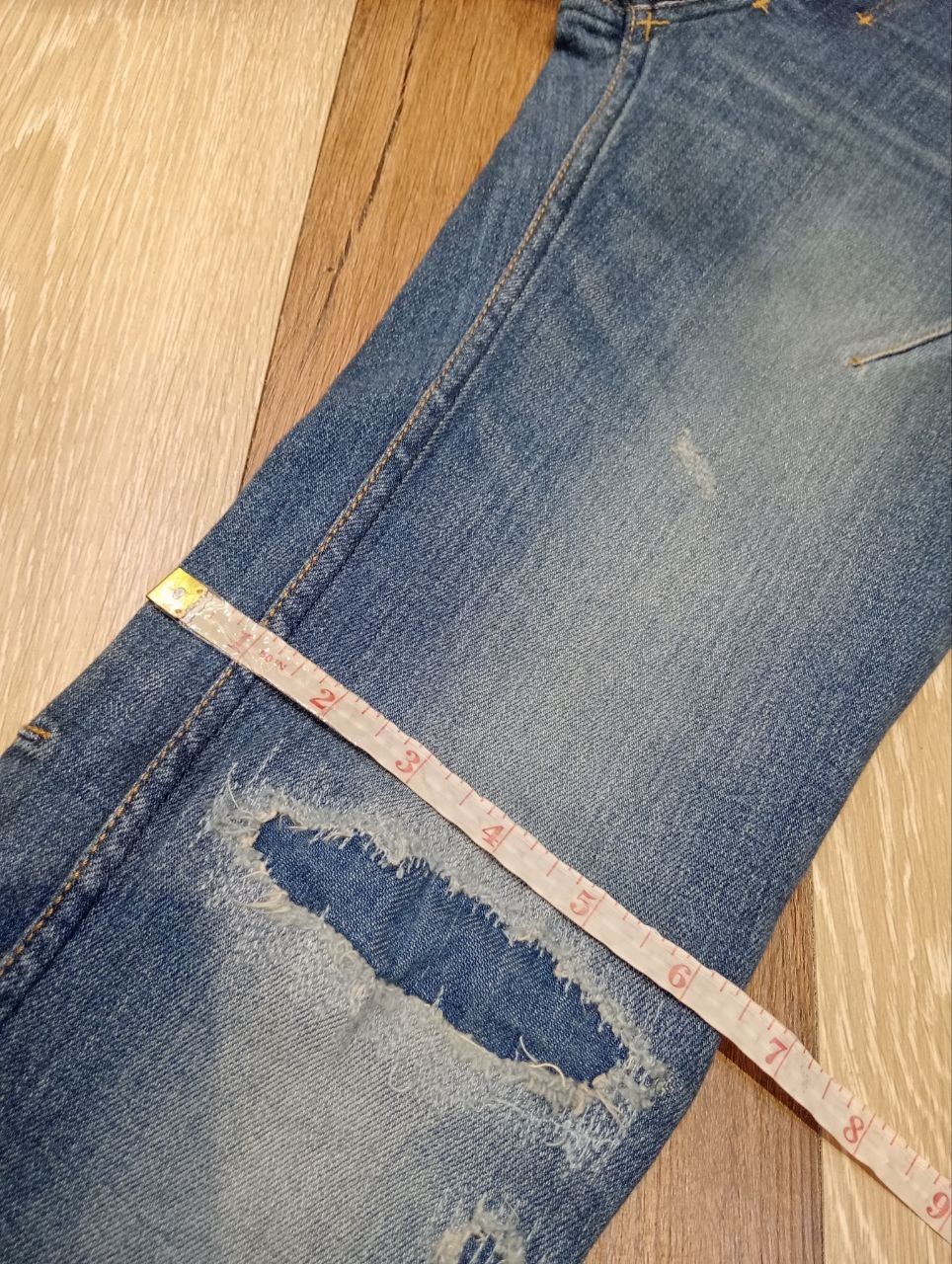 Number (N)ine NUMBER NINE x STUDIOUS BLUE DENIM STRETCH SKINNY PANTS Size US 29 - 18 Thumbnail