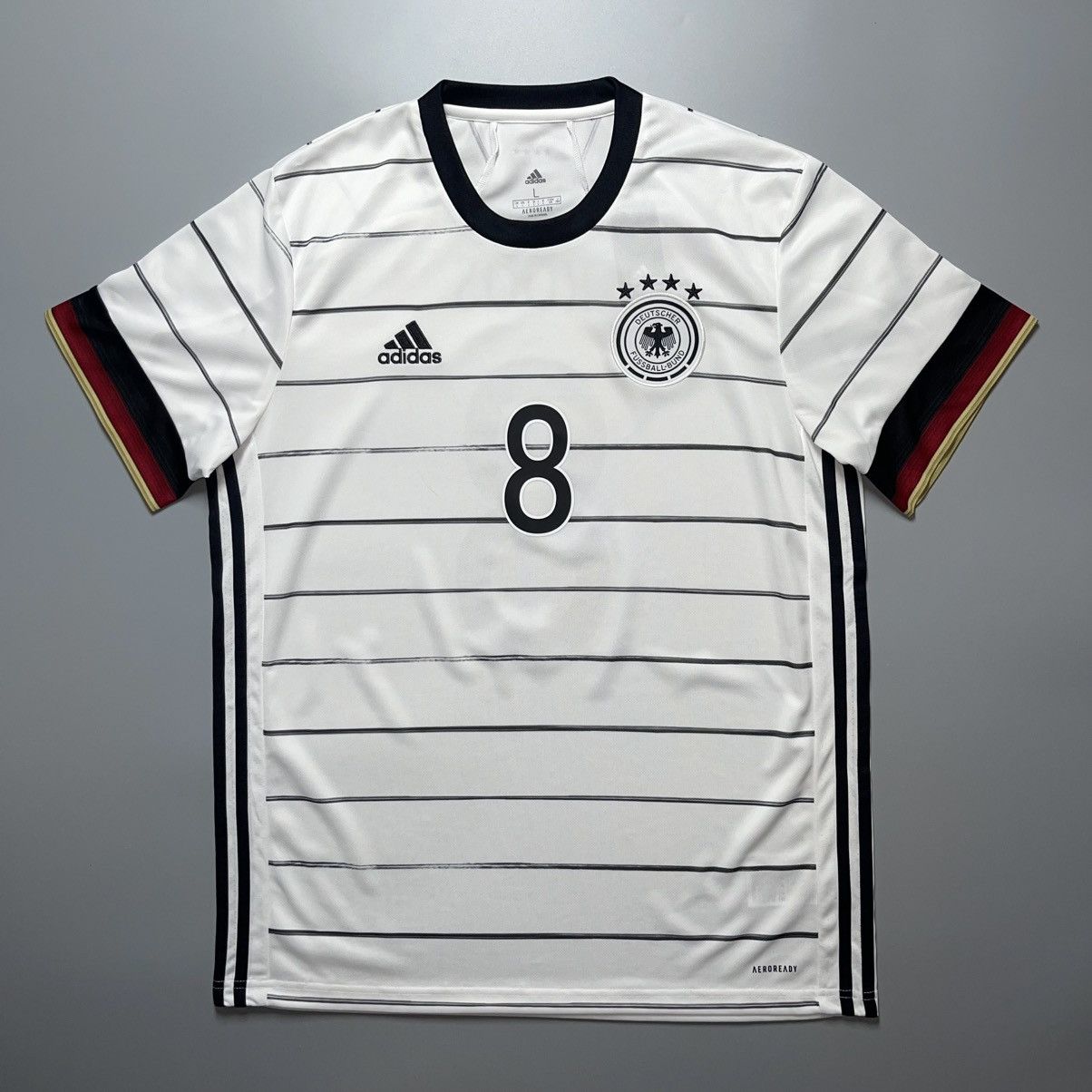 Adidas GERMANY ADIDAS 2020 EURO FOOTBALL HOME JERSEY #8 KROOS Size US L / EU 52-54 / 3 - 2 Thumbnail