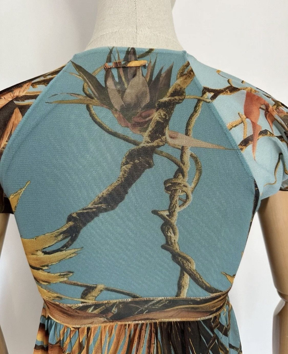 Jean Paul Gaultier Jean Paul Gaultier Top Blouse Printed Mesh Size M! Size M / US 6-8 / IT 42-44 - 8 Thumbnail