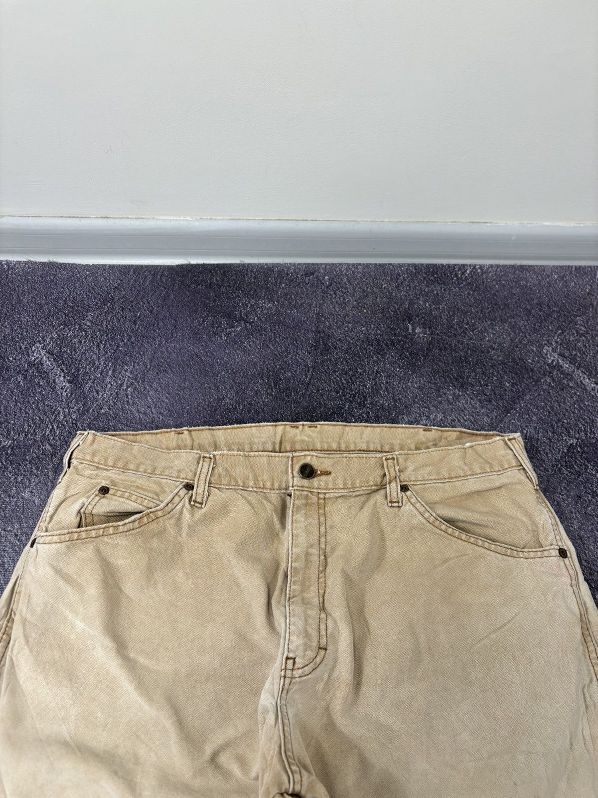 Dickies Vintage Dickies Faded Cream USA Hype Baggy Pants Jeans Size US 36 / EU 52 - 15 Thumbnail