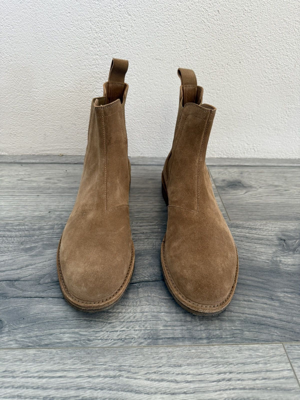 Bottega Veneta Tan Suede Chelsea Boots Size US 8 / EU 41 - 4 Thumbnail